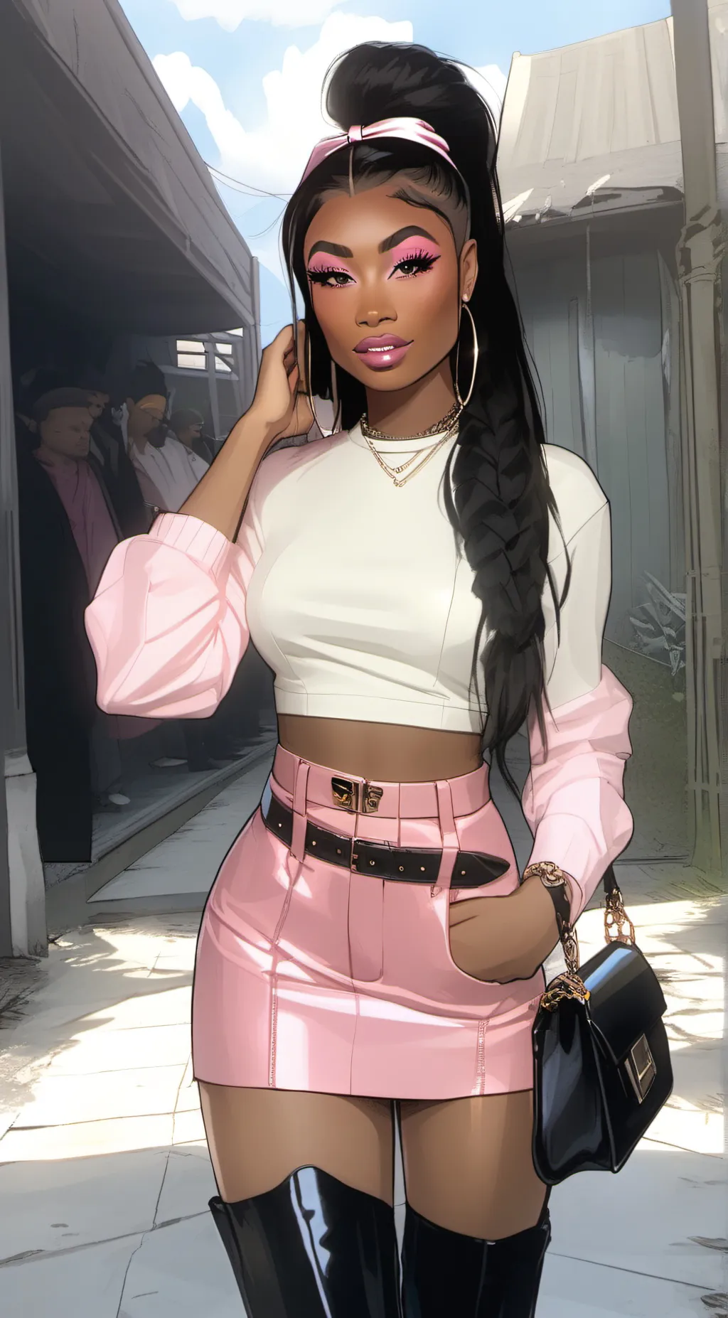 ai character: 👁️👄👁️BECKY💅 background