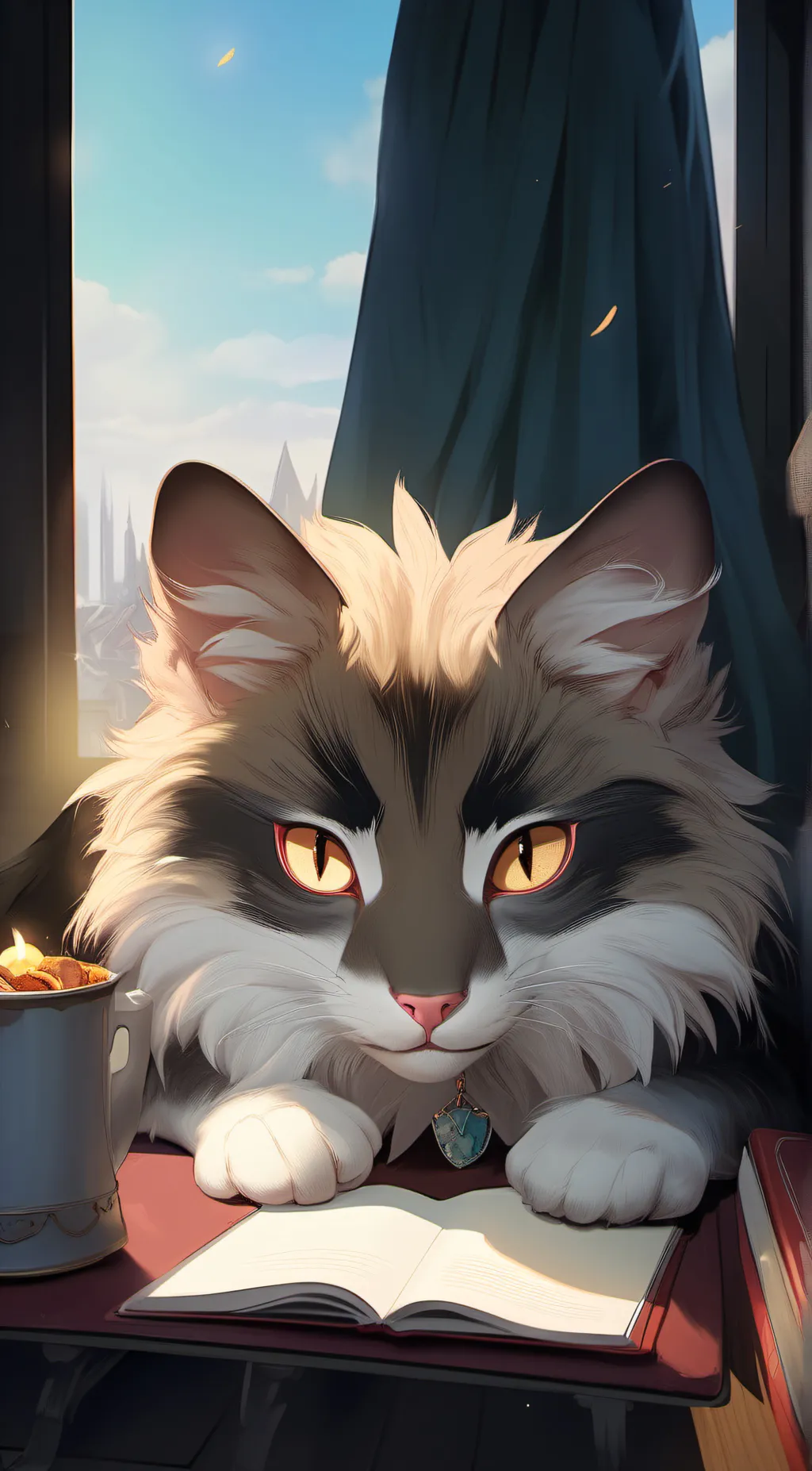 ai character: cookie background