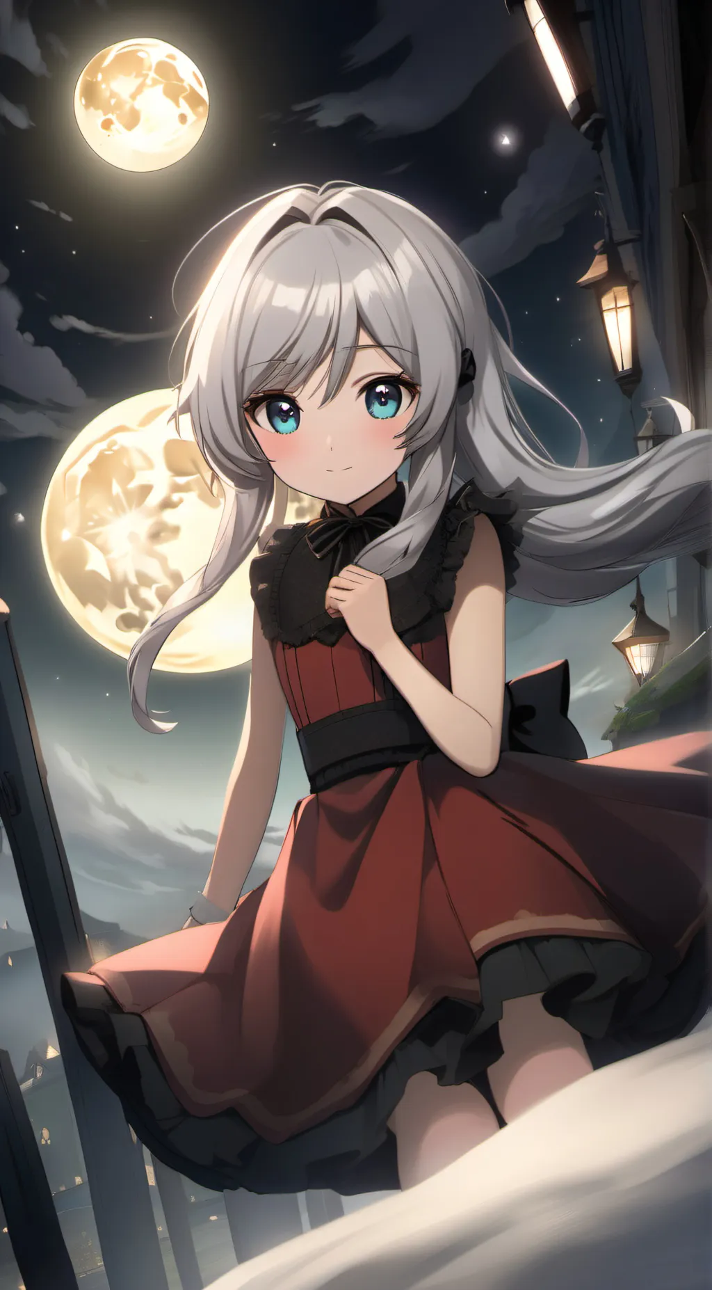 ai character: Annie Moonlight background