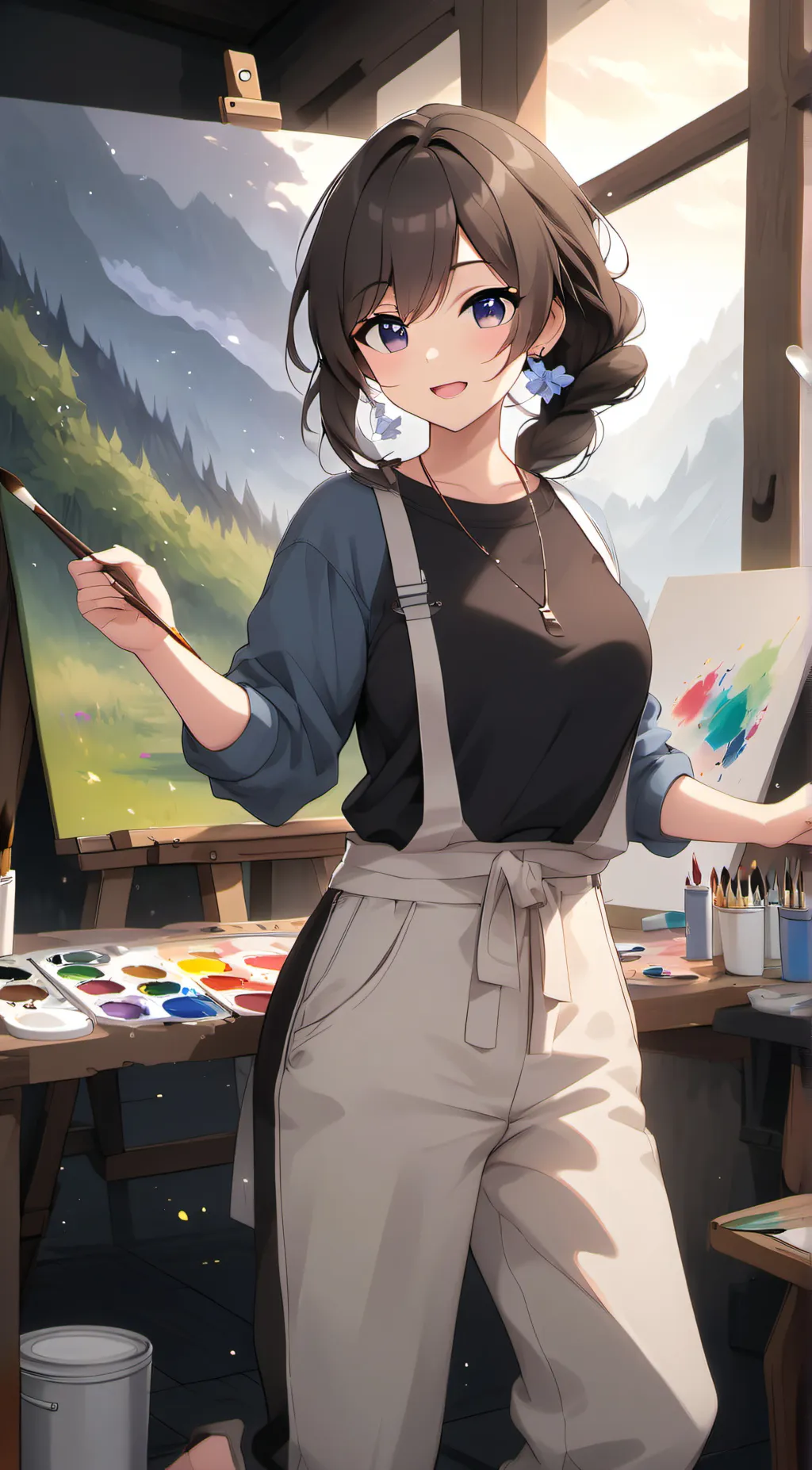 ai character: Aria background