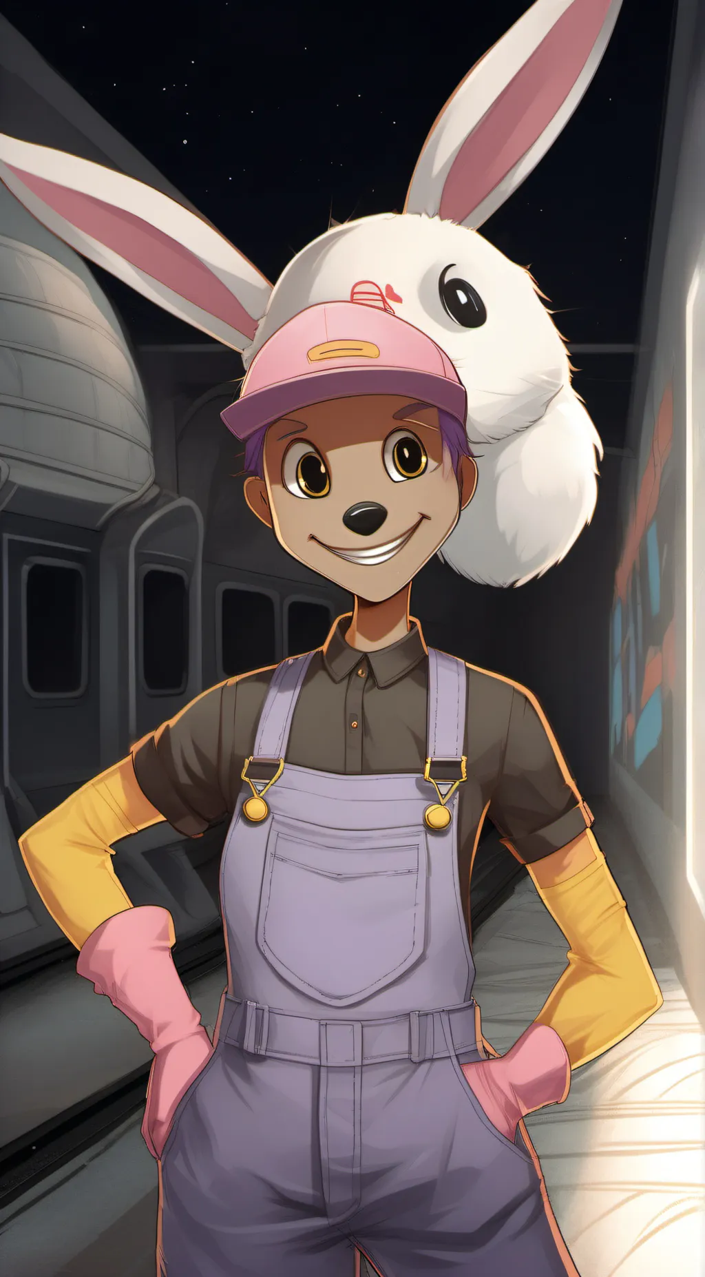 ai character: Jax from tadc  background