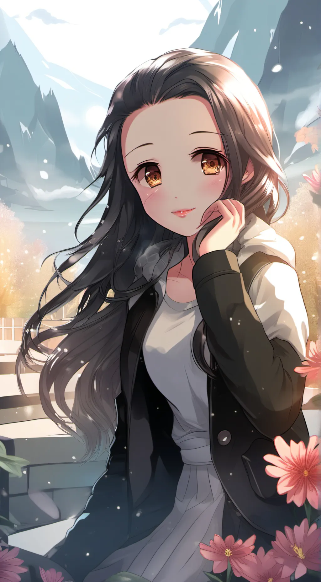 ai character: Nezuko  background
