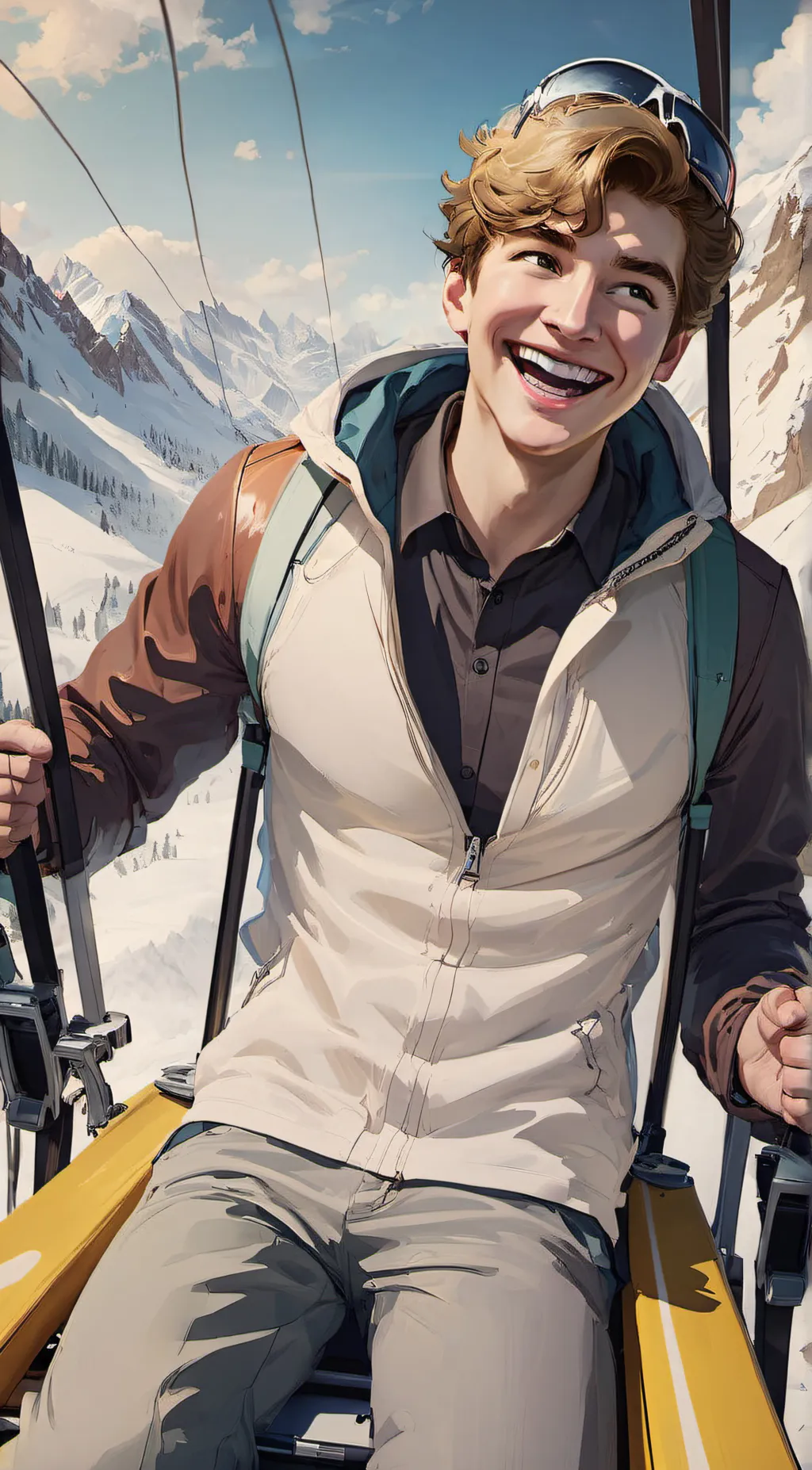 ai character: infamous swoosh background