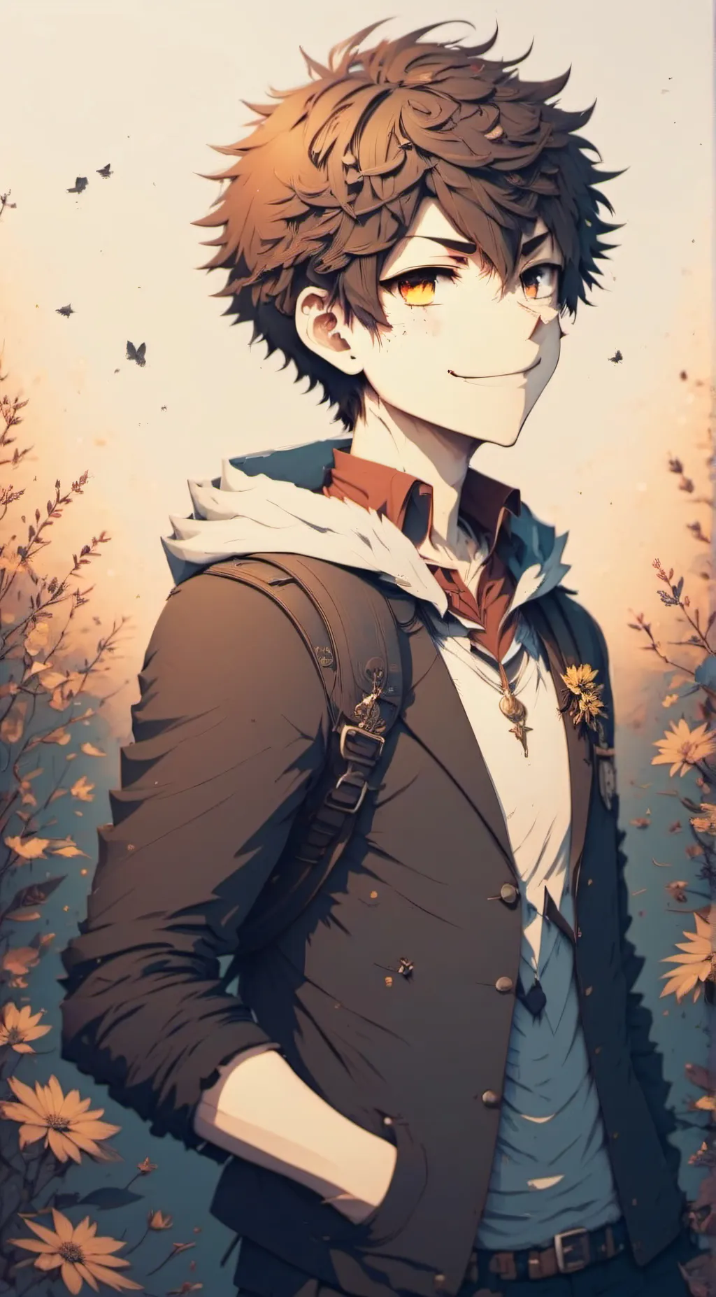 ai character: August  background