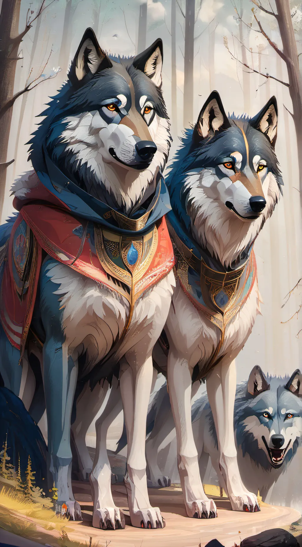 ai character: •Summer pack• background