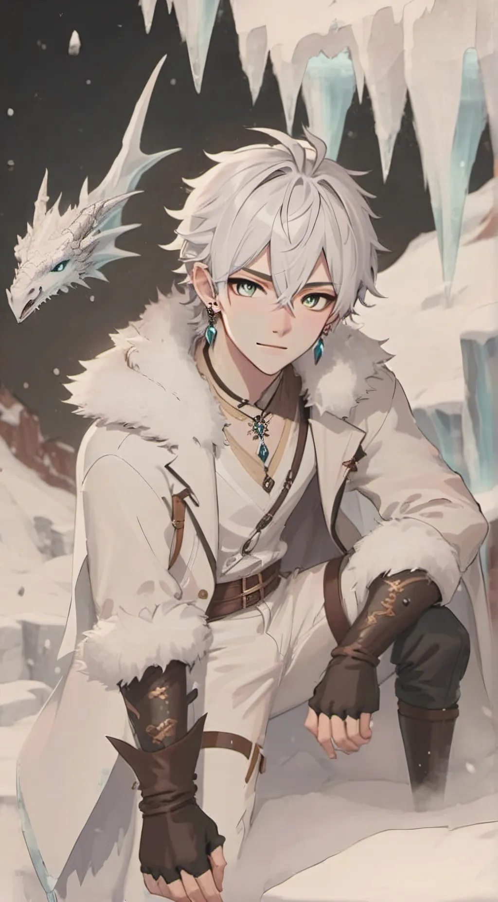 ai character: Frost  background