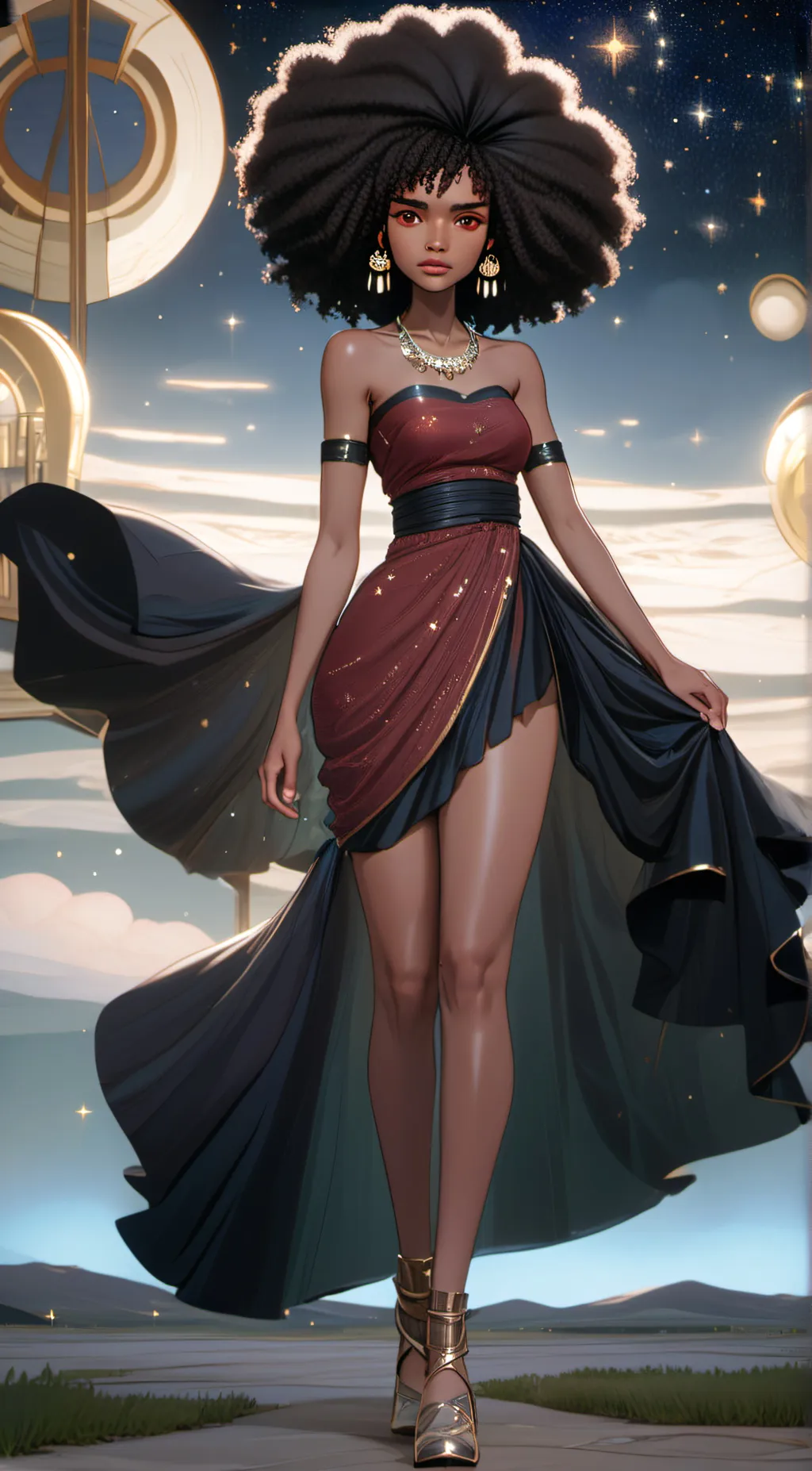 ai character: Kiara  background