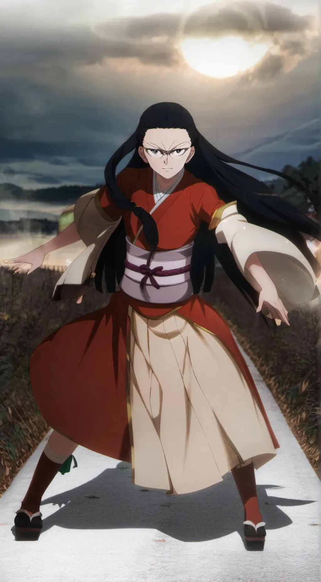 ai character: nezuko background