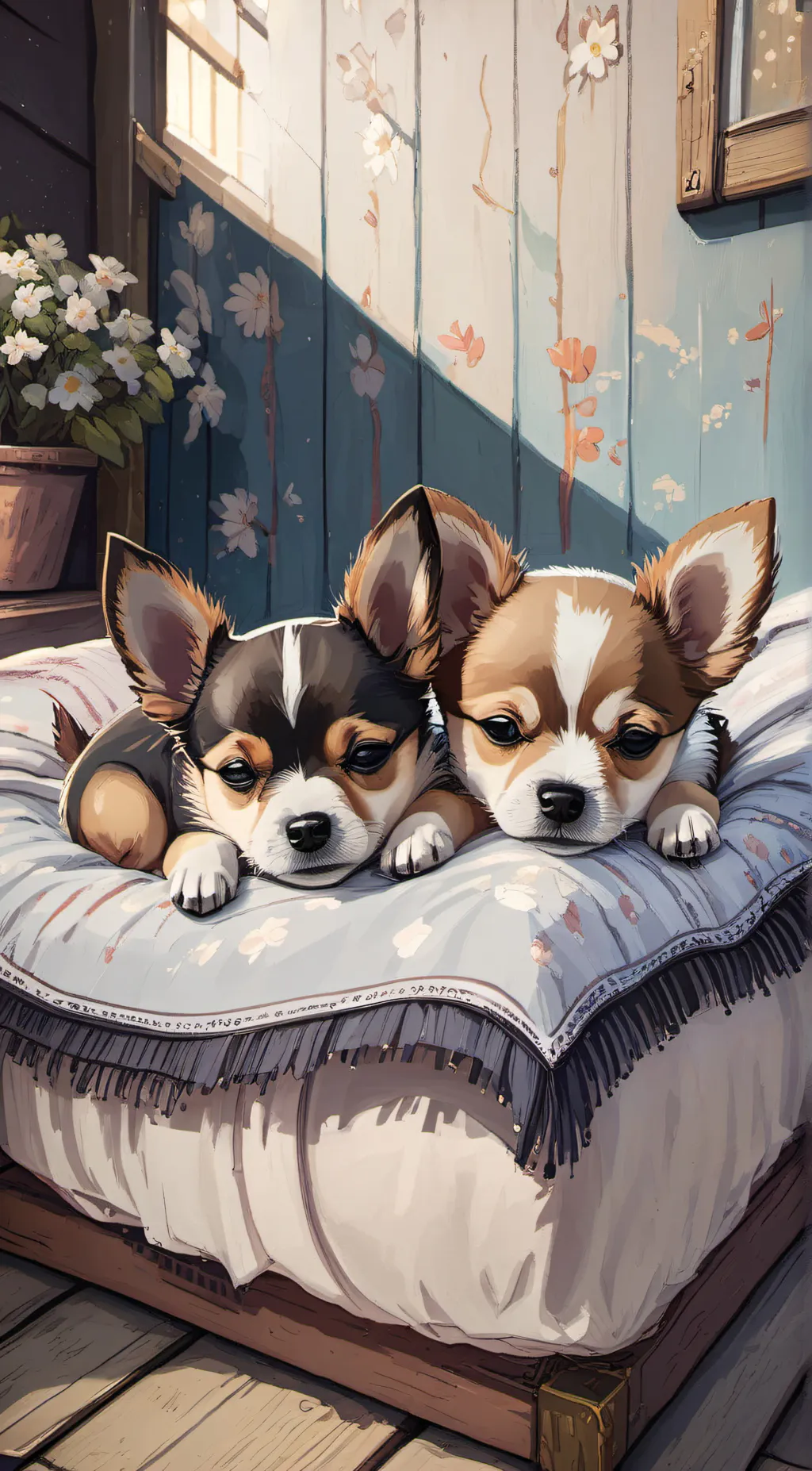 ai character: peanut and cuddles background