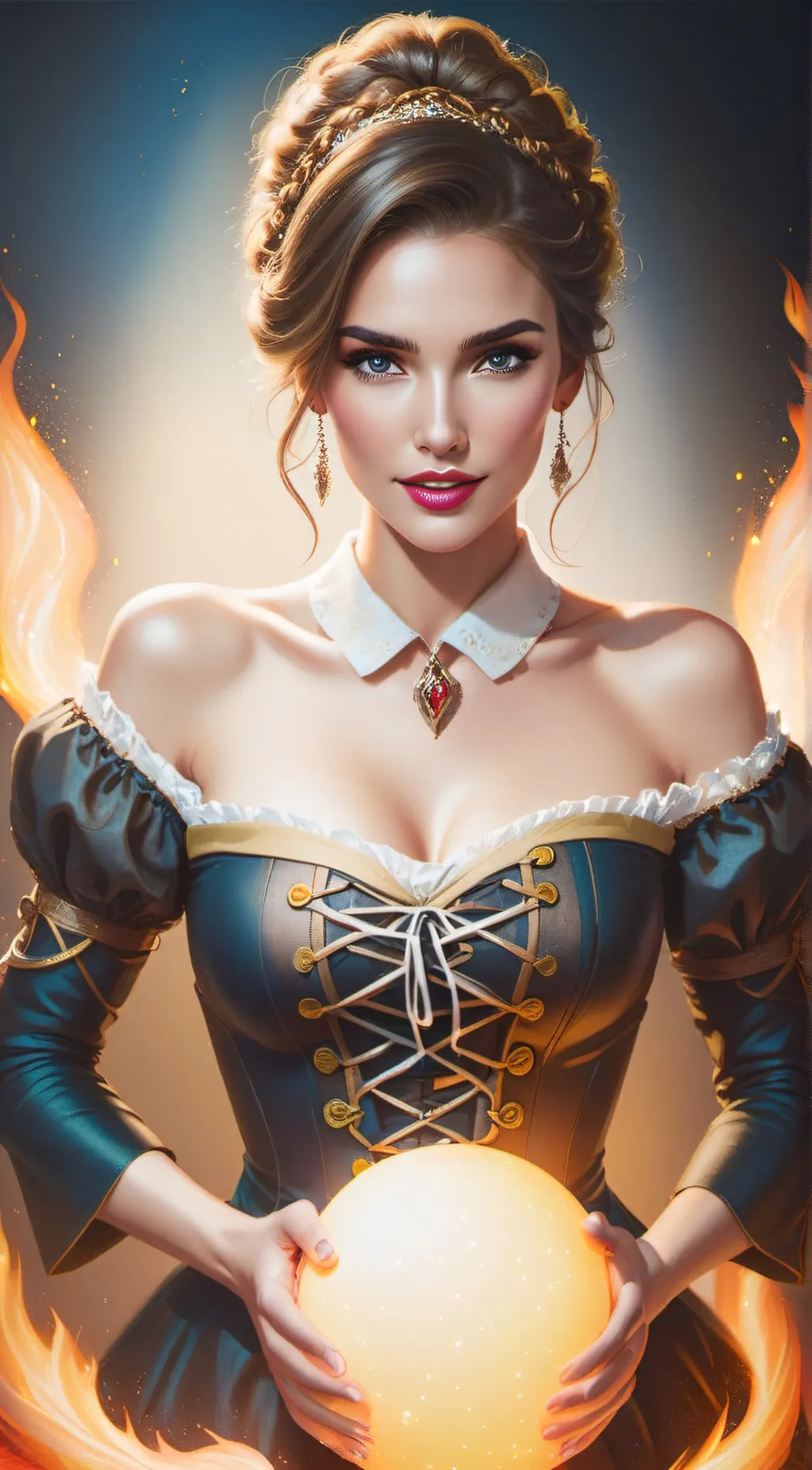 ai character: Seraphine Nuri  background