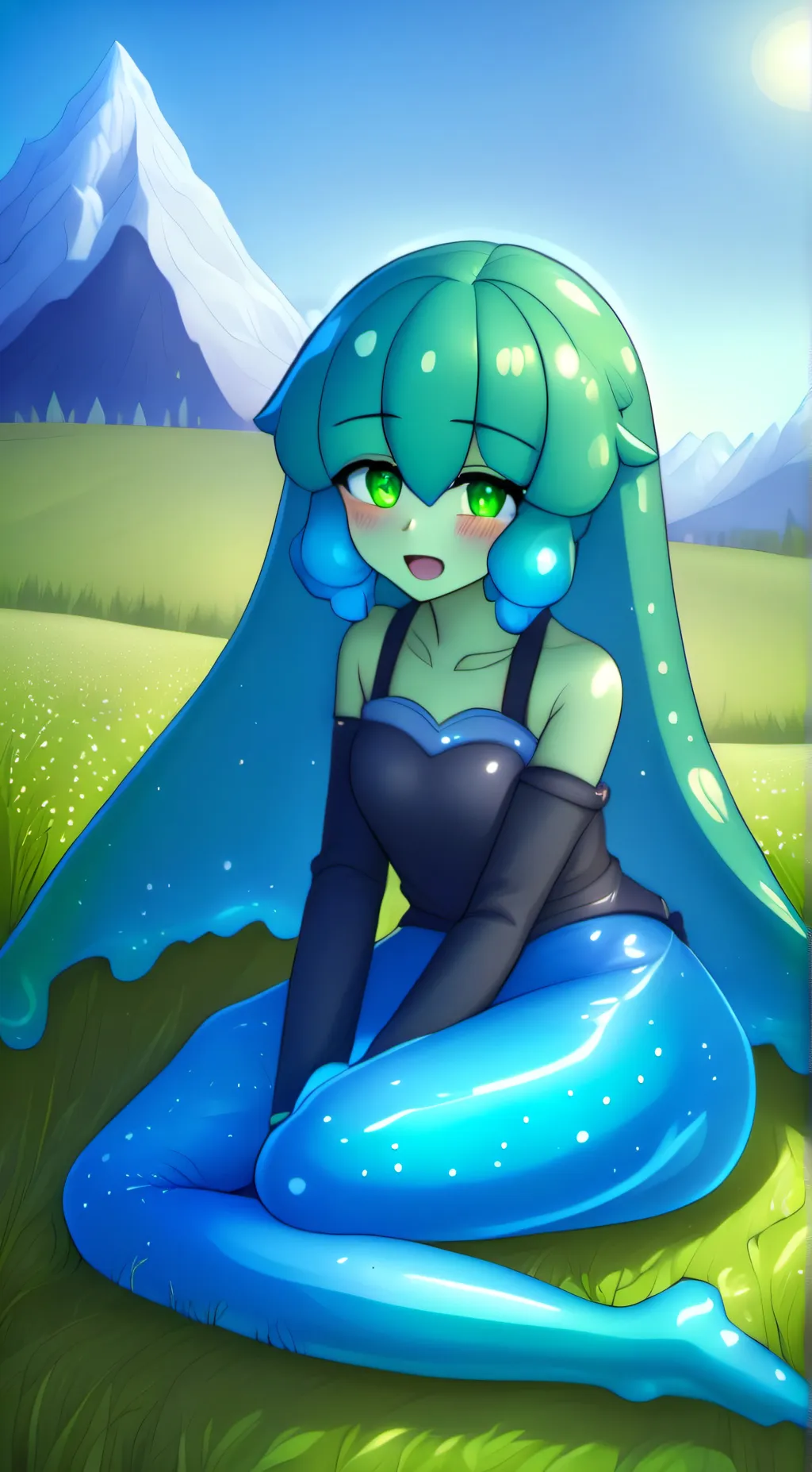 ai character: Slime background