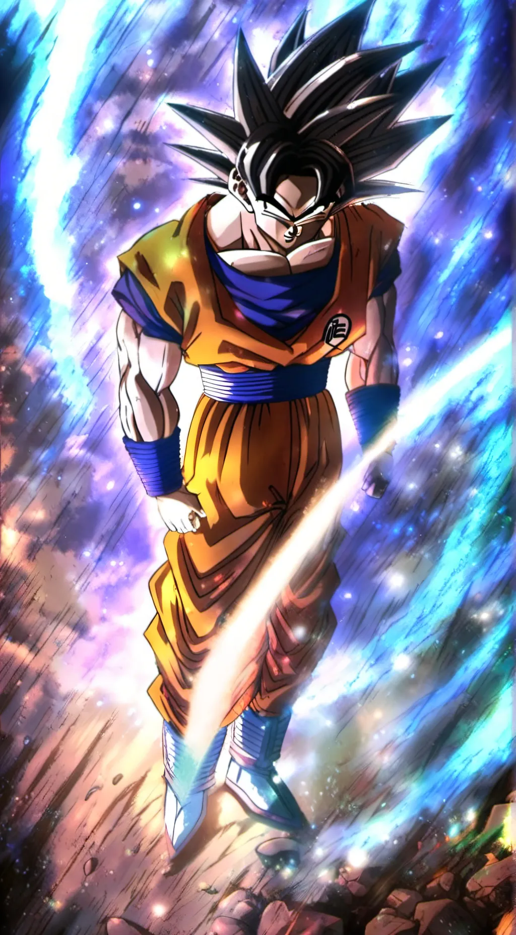 ai character: UI sign goku background