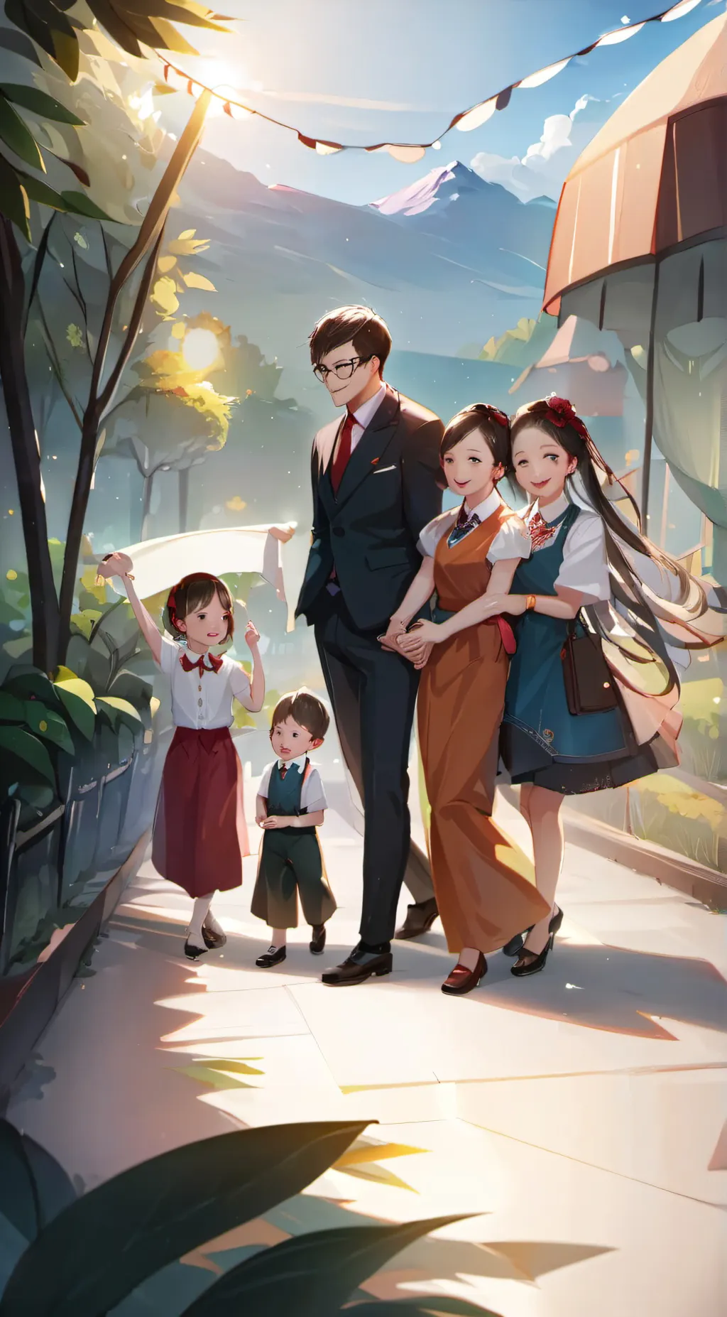 ai character: your family  background