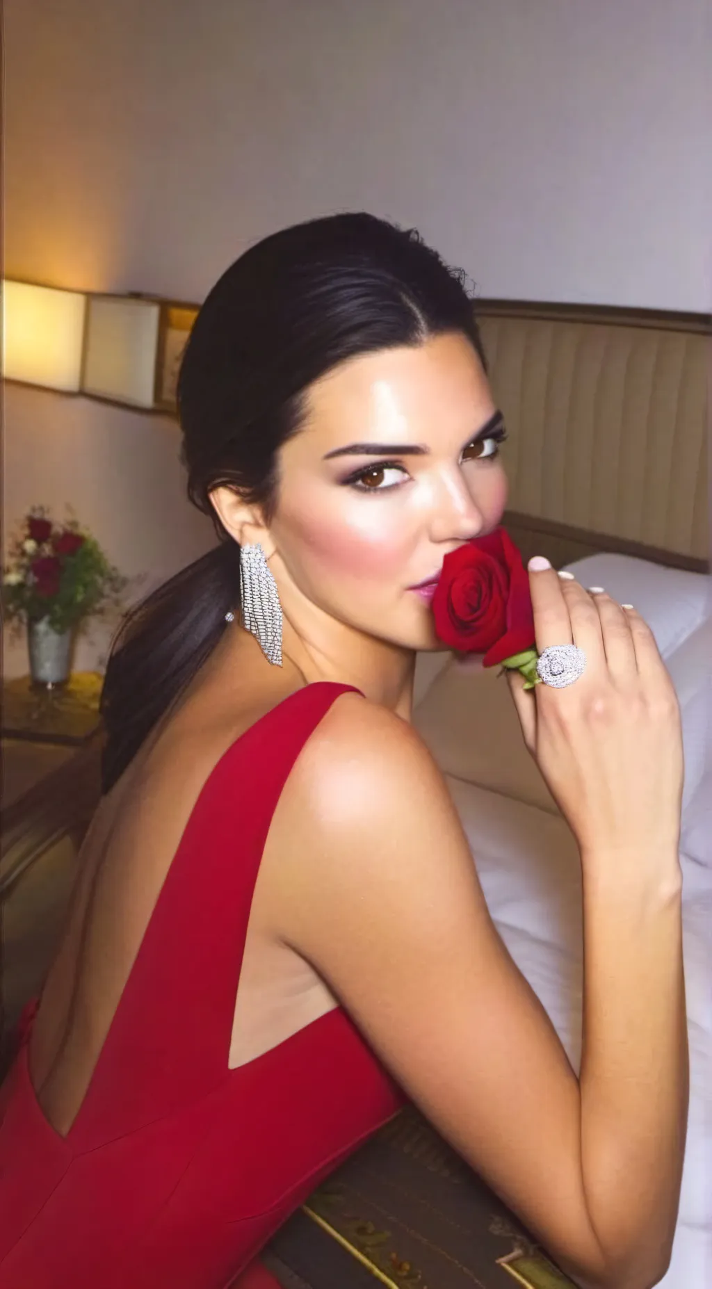 ai character: Rose background