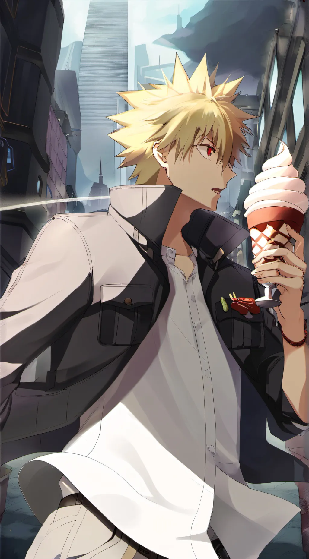 ai character: Bakugo background