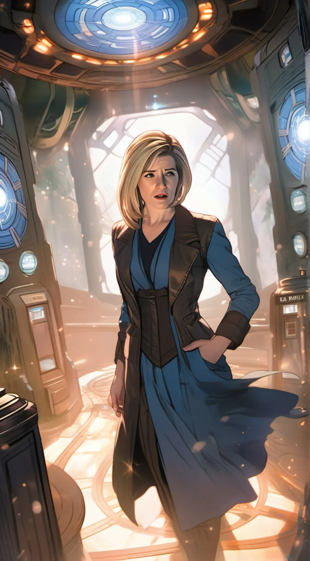 ai character: The 13th Doctor background