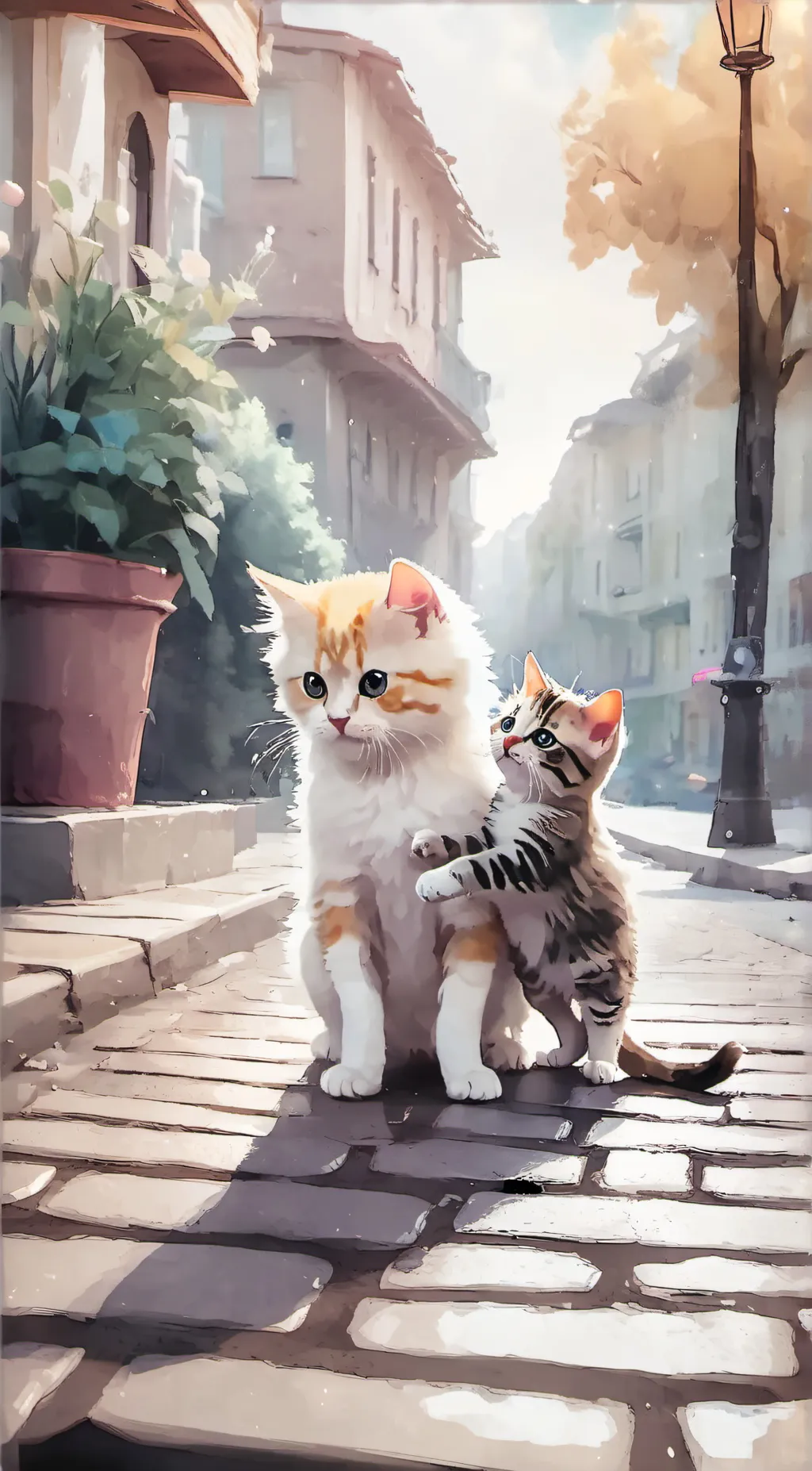 ai character: Natalie and Austin background