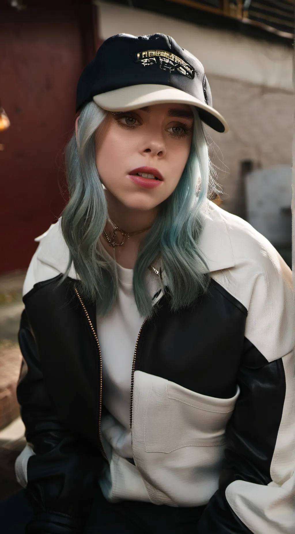 ai character: Billie Eilish background