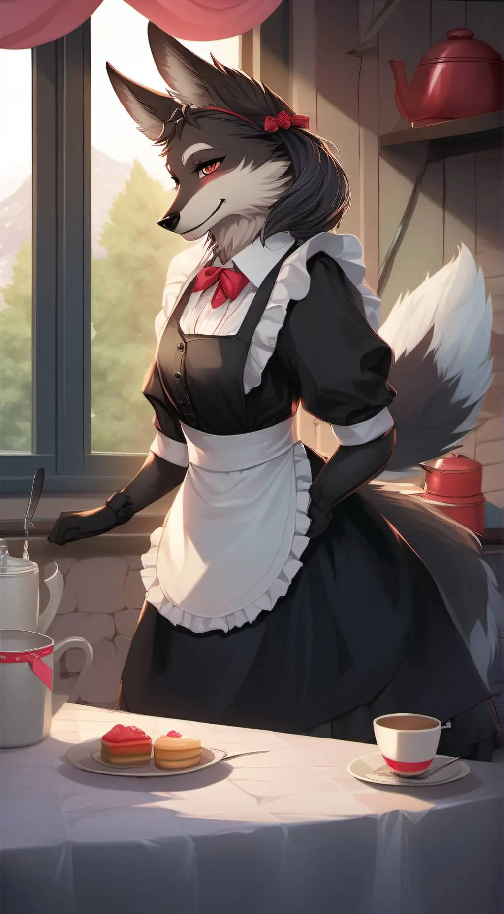 ai character: Luna background