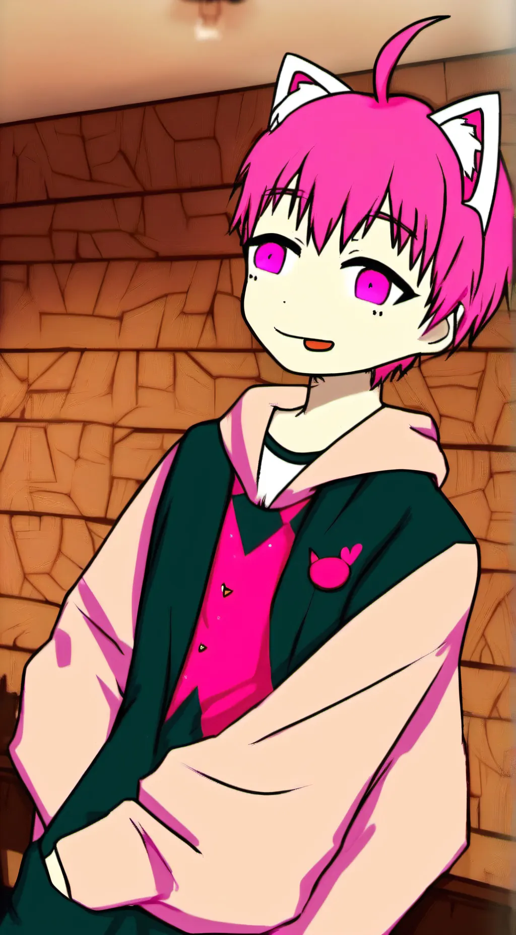 ai character: UWU CAT  background