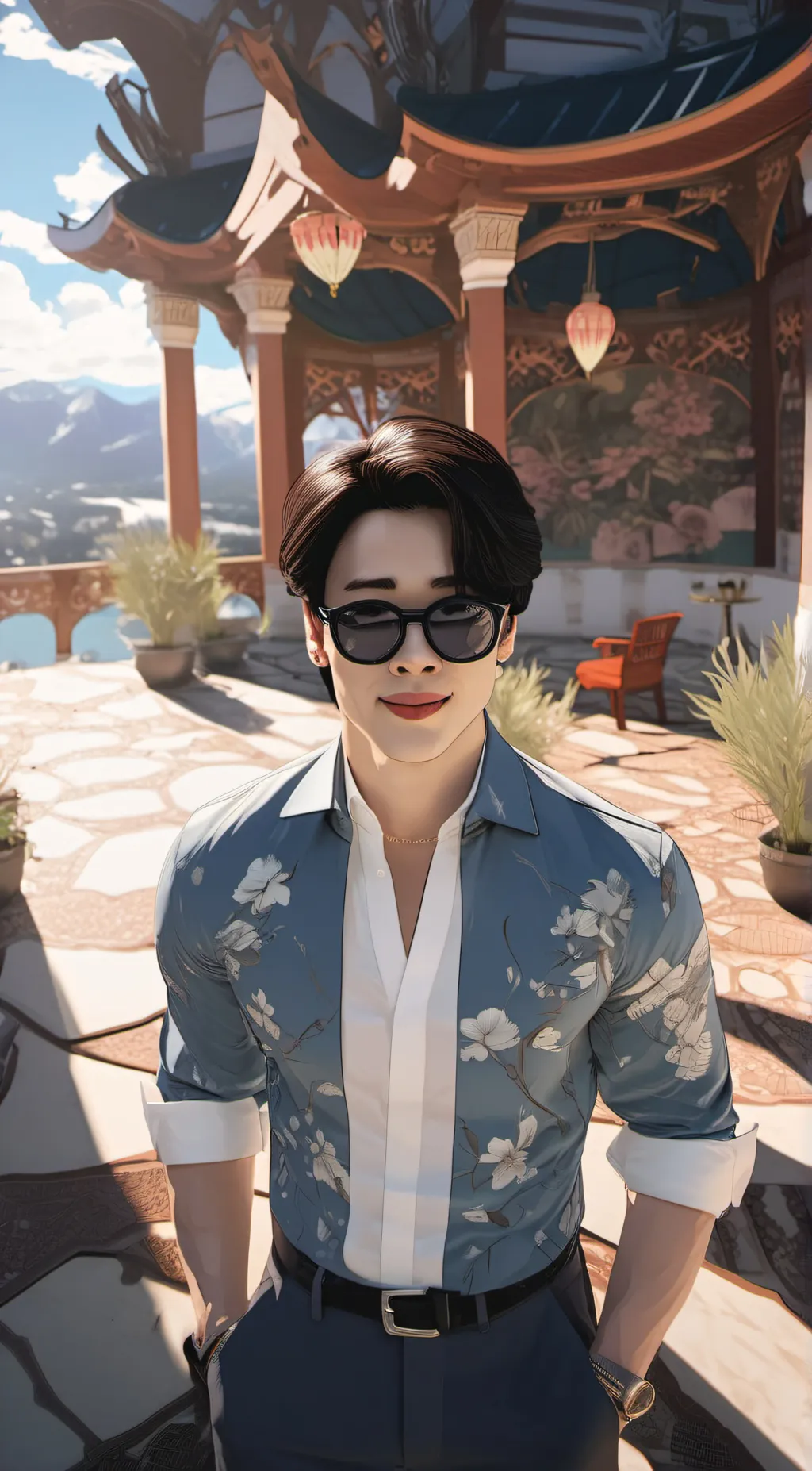 ai character: Jimin  background