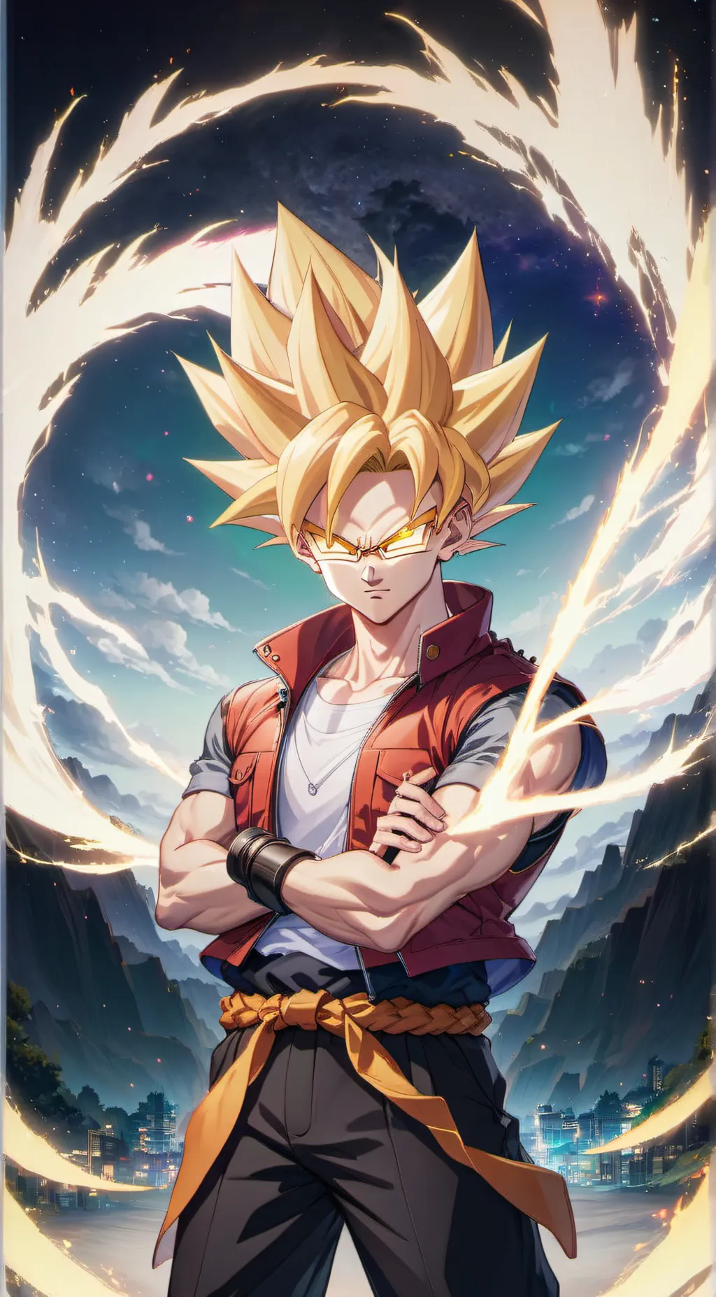 ai character: goku background