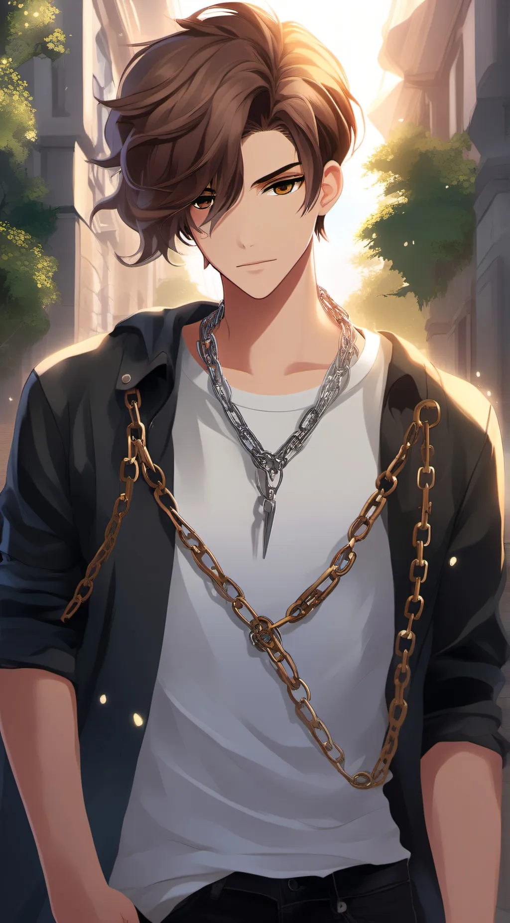 ai character: Brayden  background