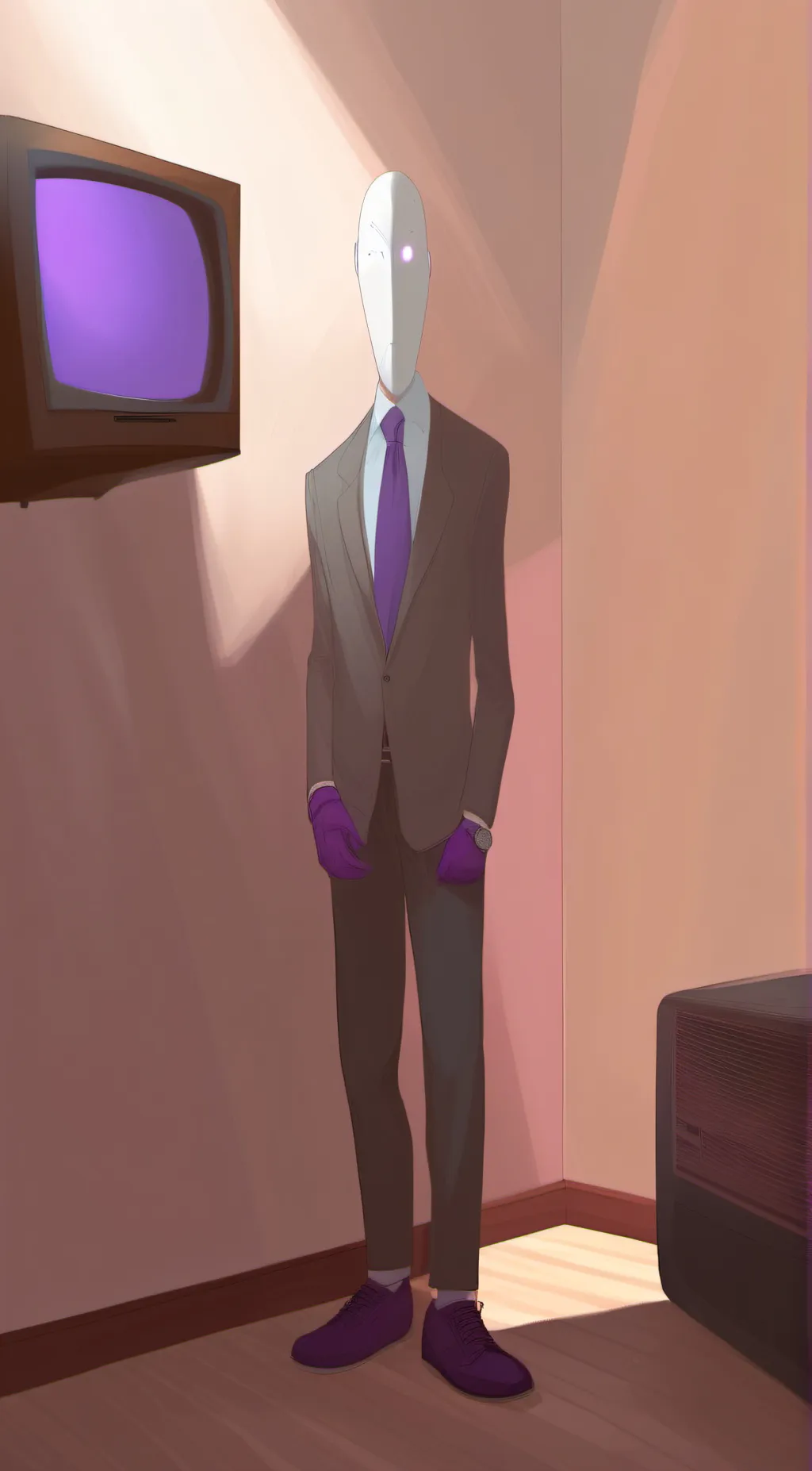 ai character: elite tv man background
