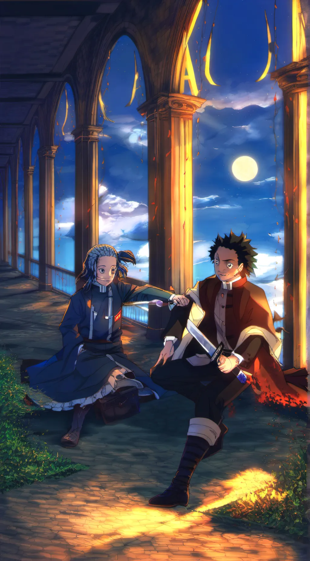 ai character: Demon Slayer Swap background