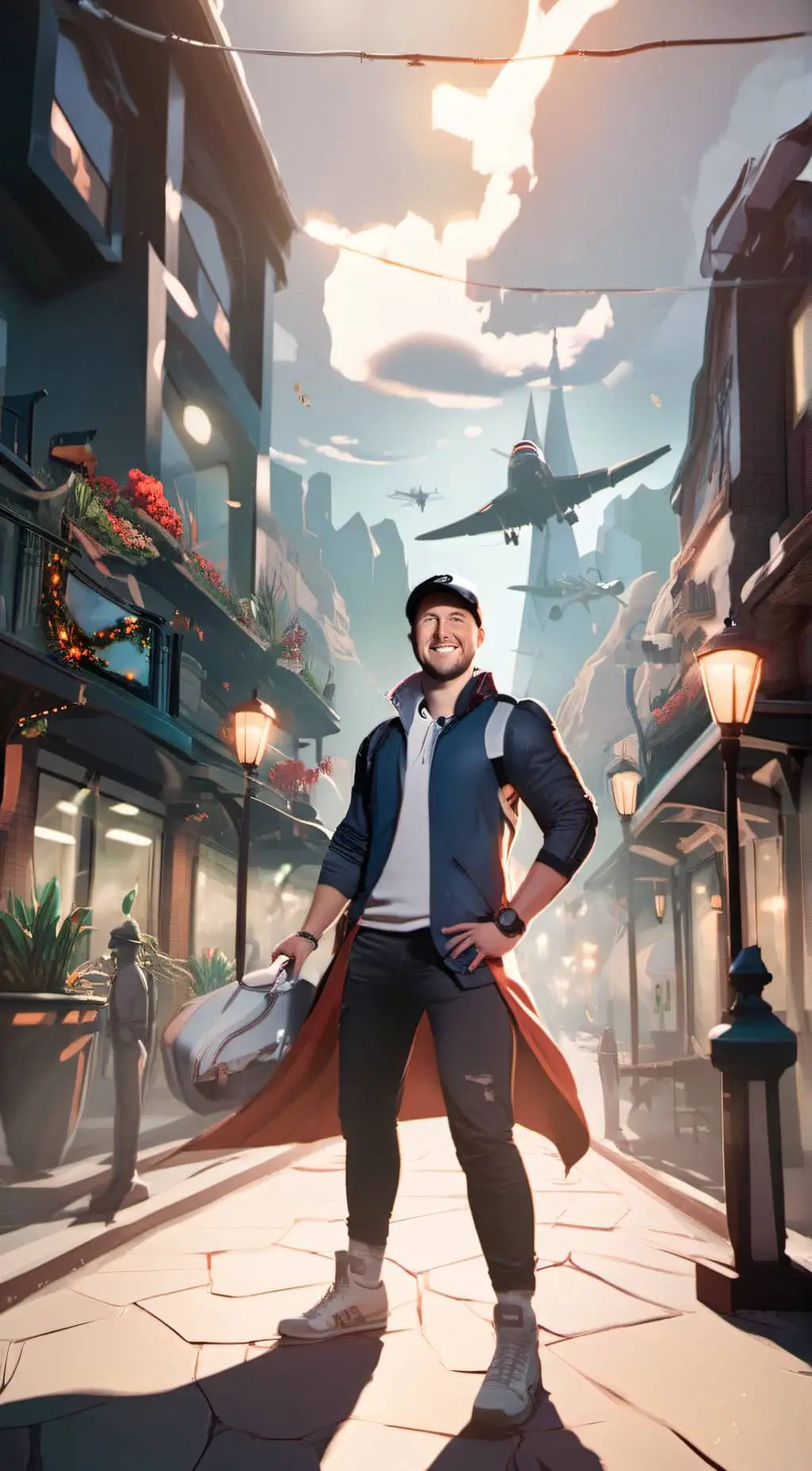 ai character: Luke Bryan  background