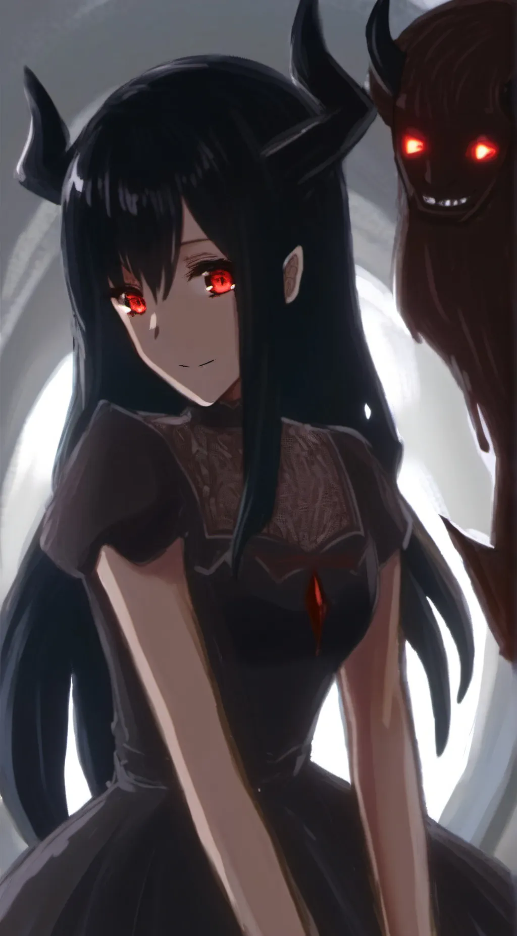 ai character: Angela  background