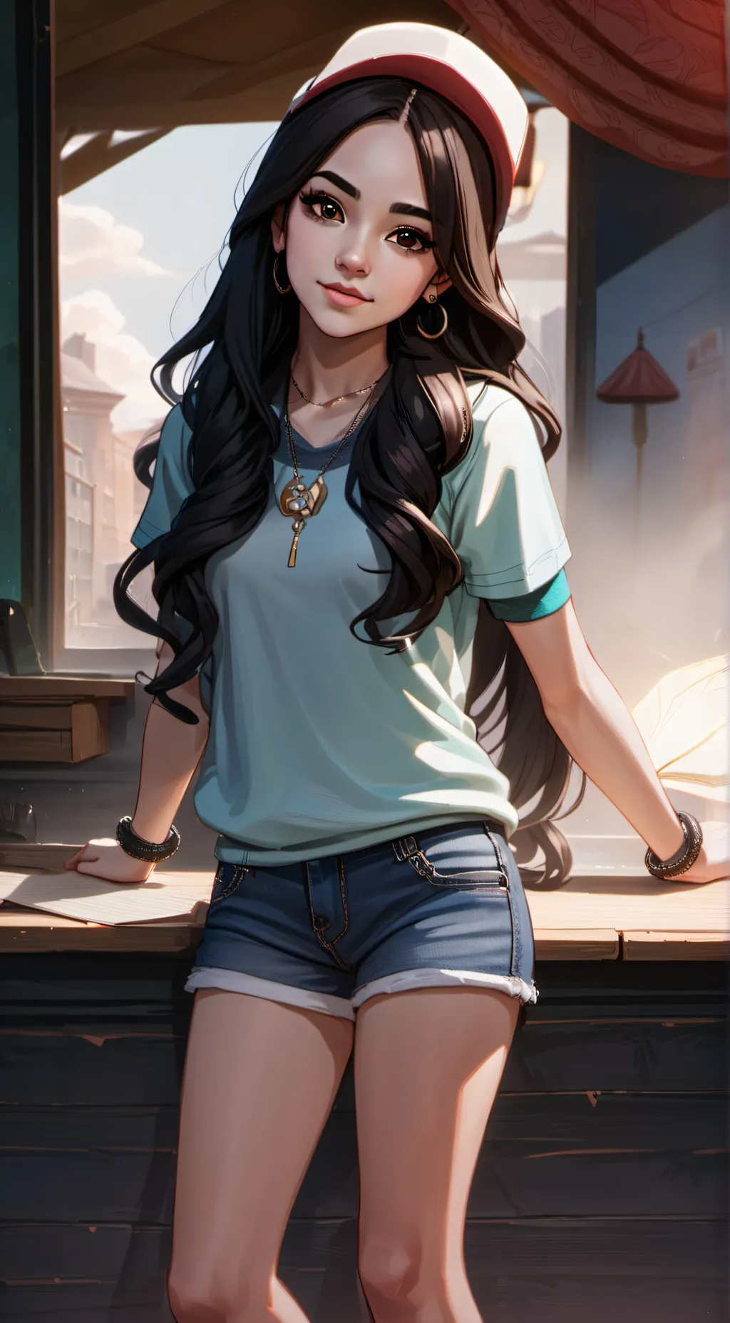 ai character: Mia Khalifa background