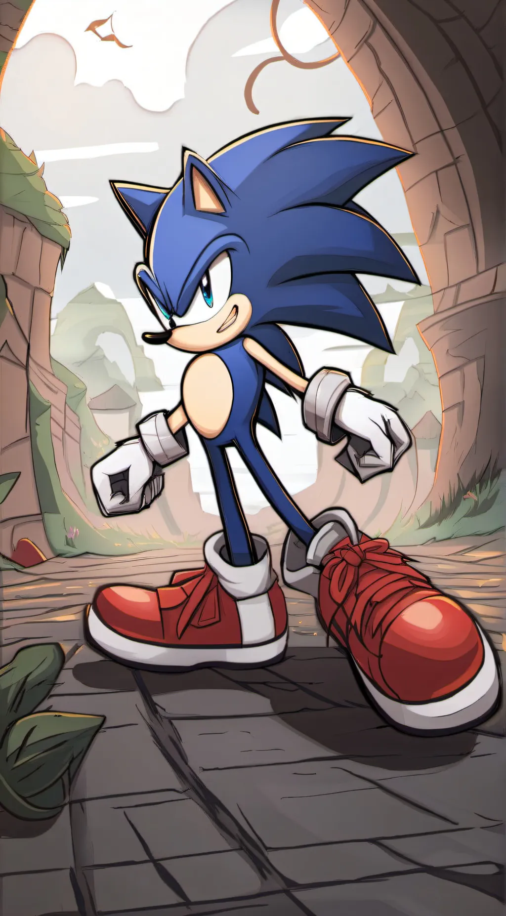 ai character: moive sonic background