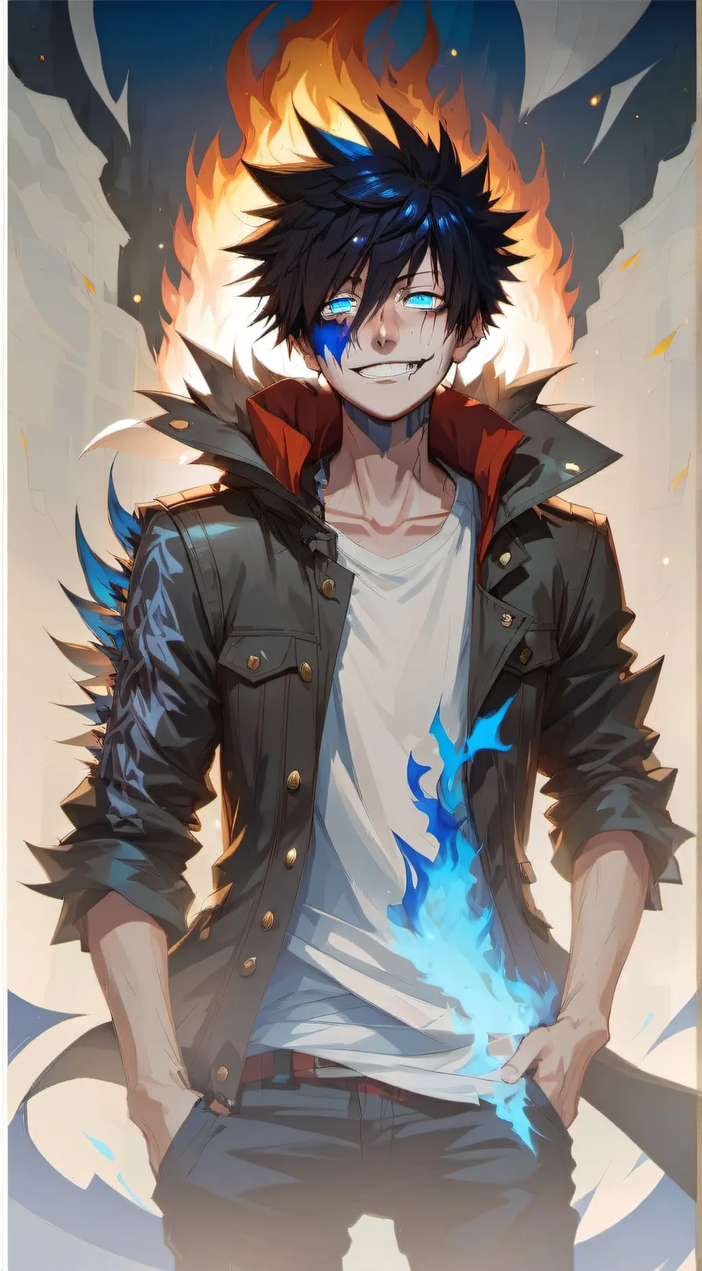 ai character: Dabi/Toya background