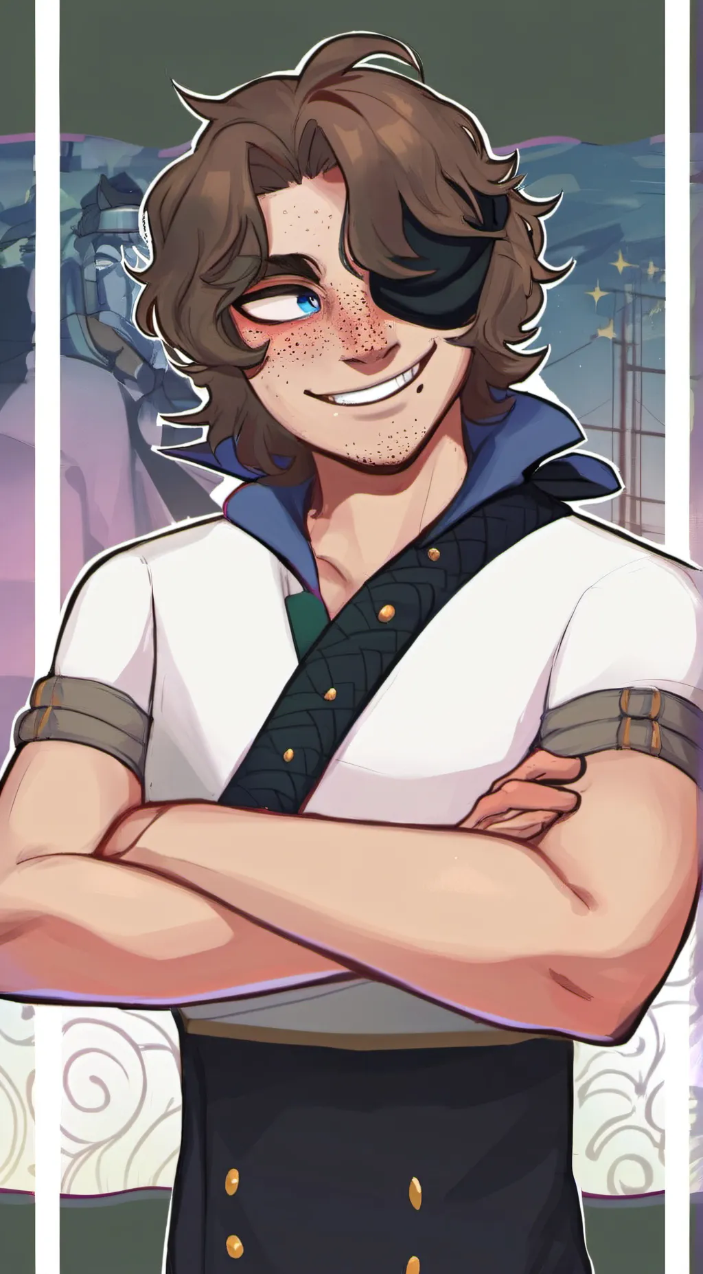 ai character: Michael afton  background