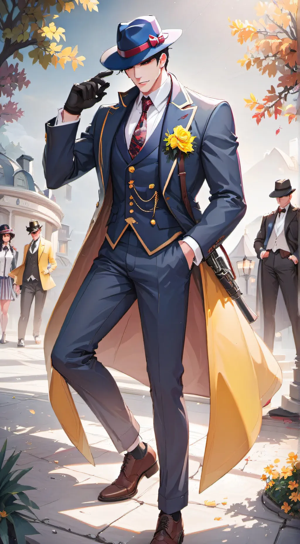 ai character: perlino background