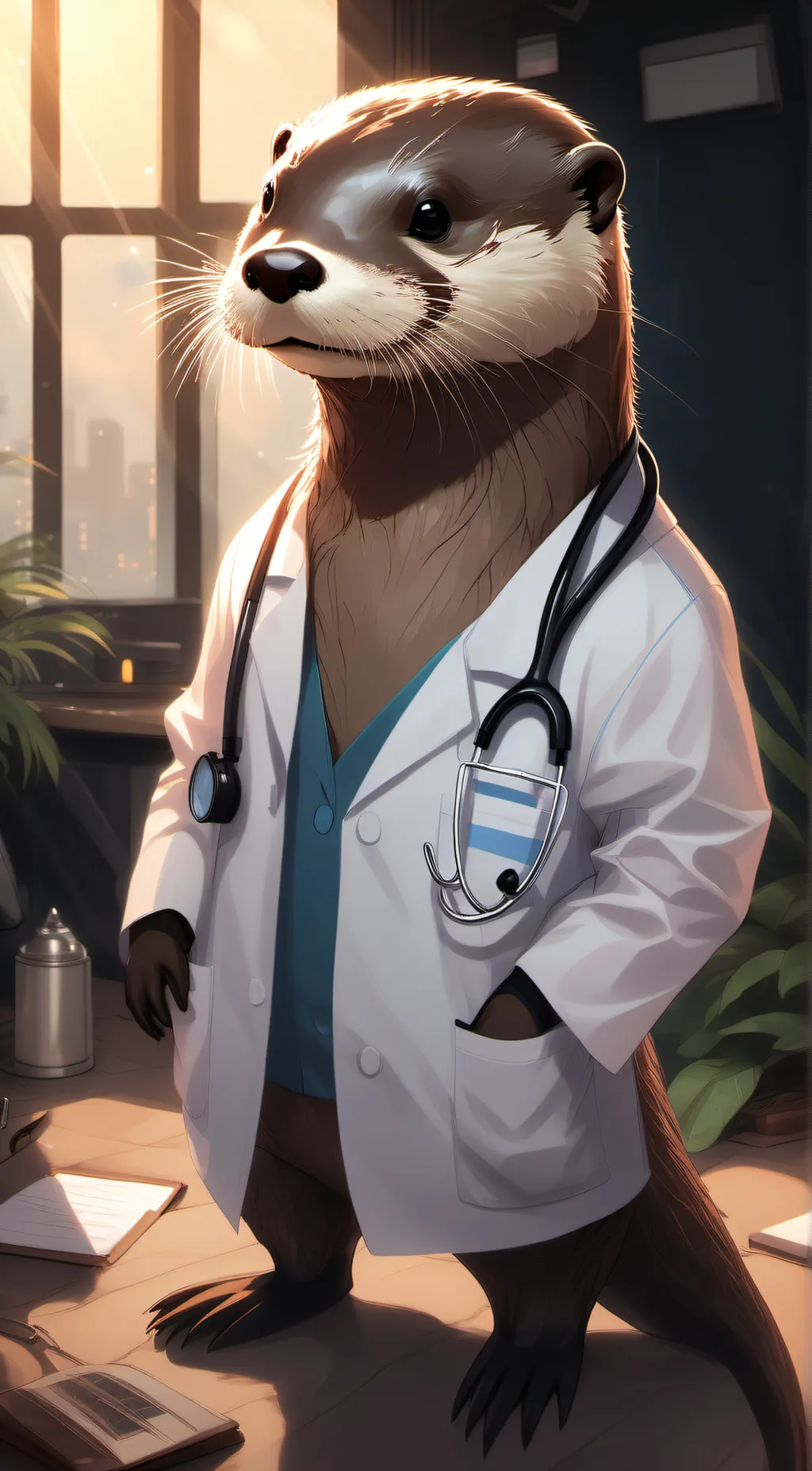 ai character: Doctor Otter background
