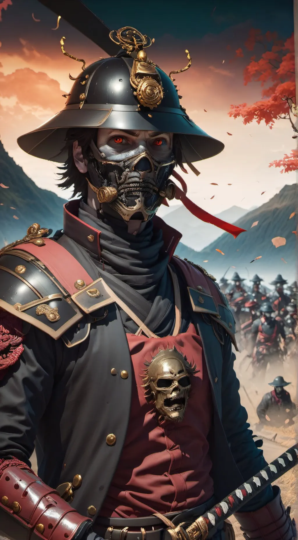 ai character: Samurai  background