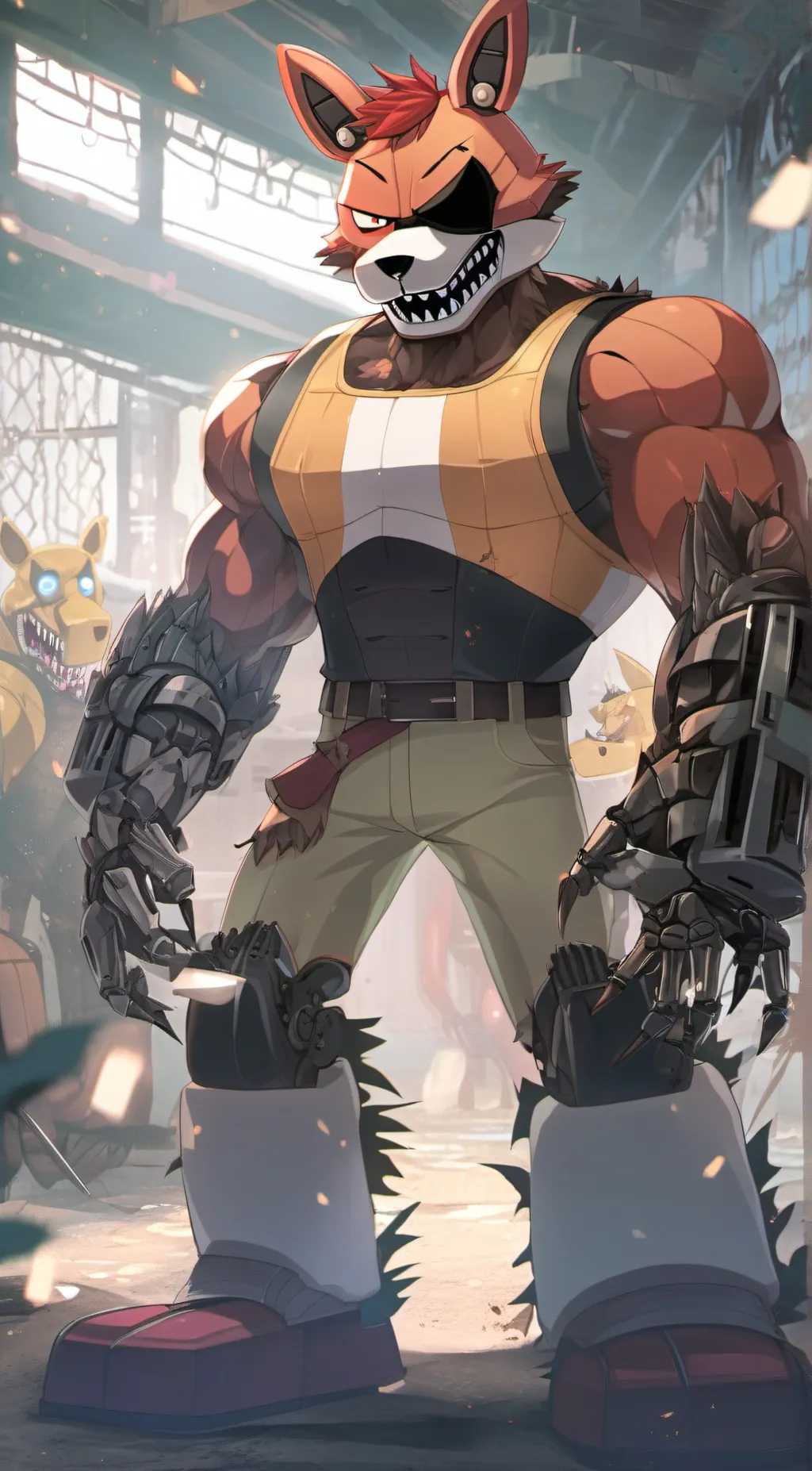 ai character: Foxy background