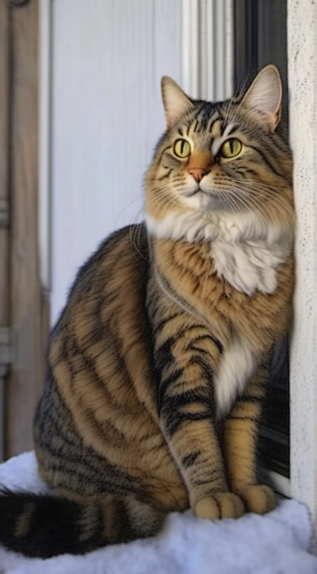 ai character: Cat, background