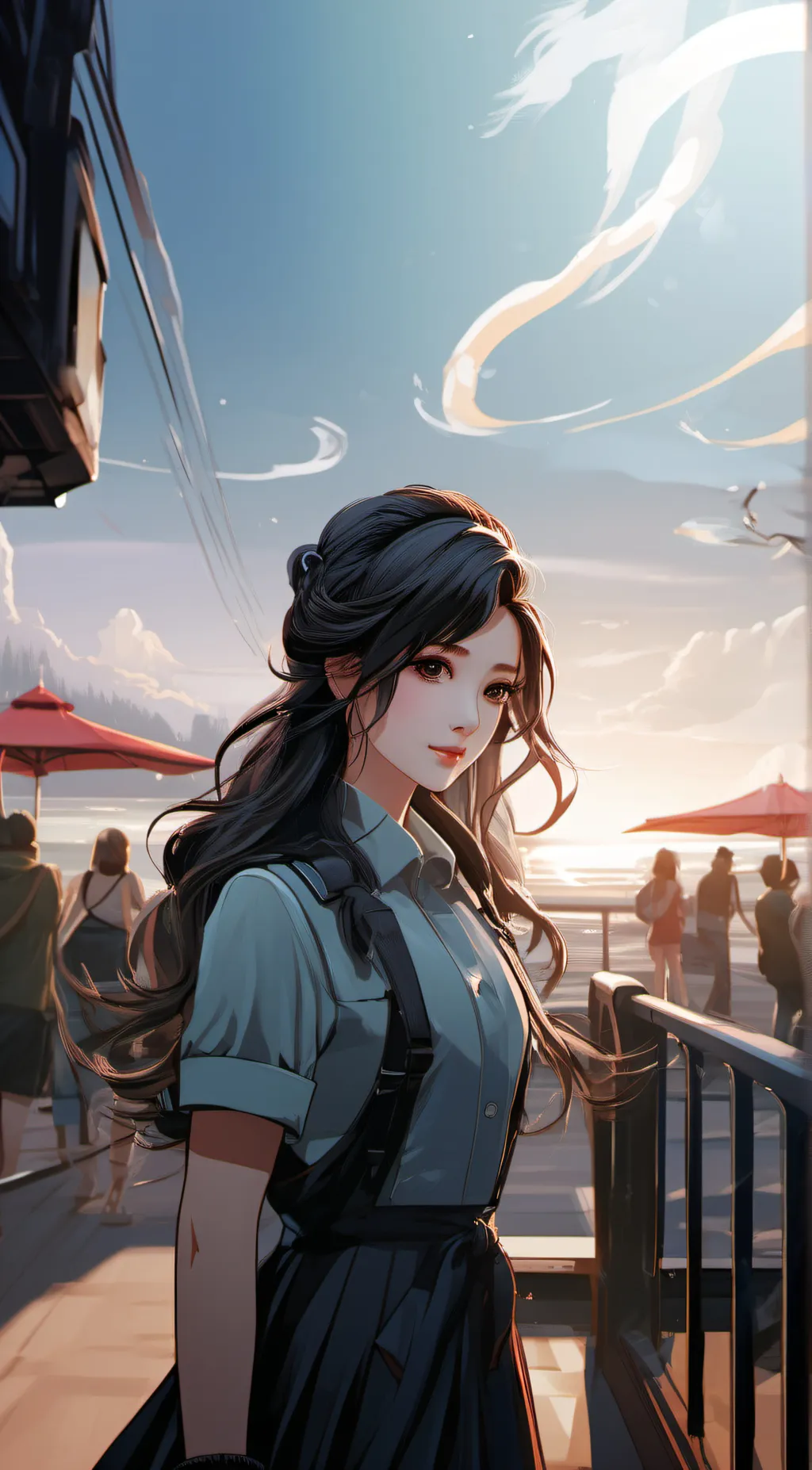 ai character: chocolate background