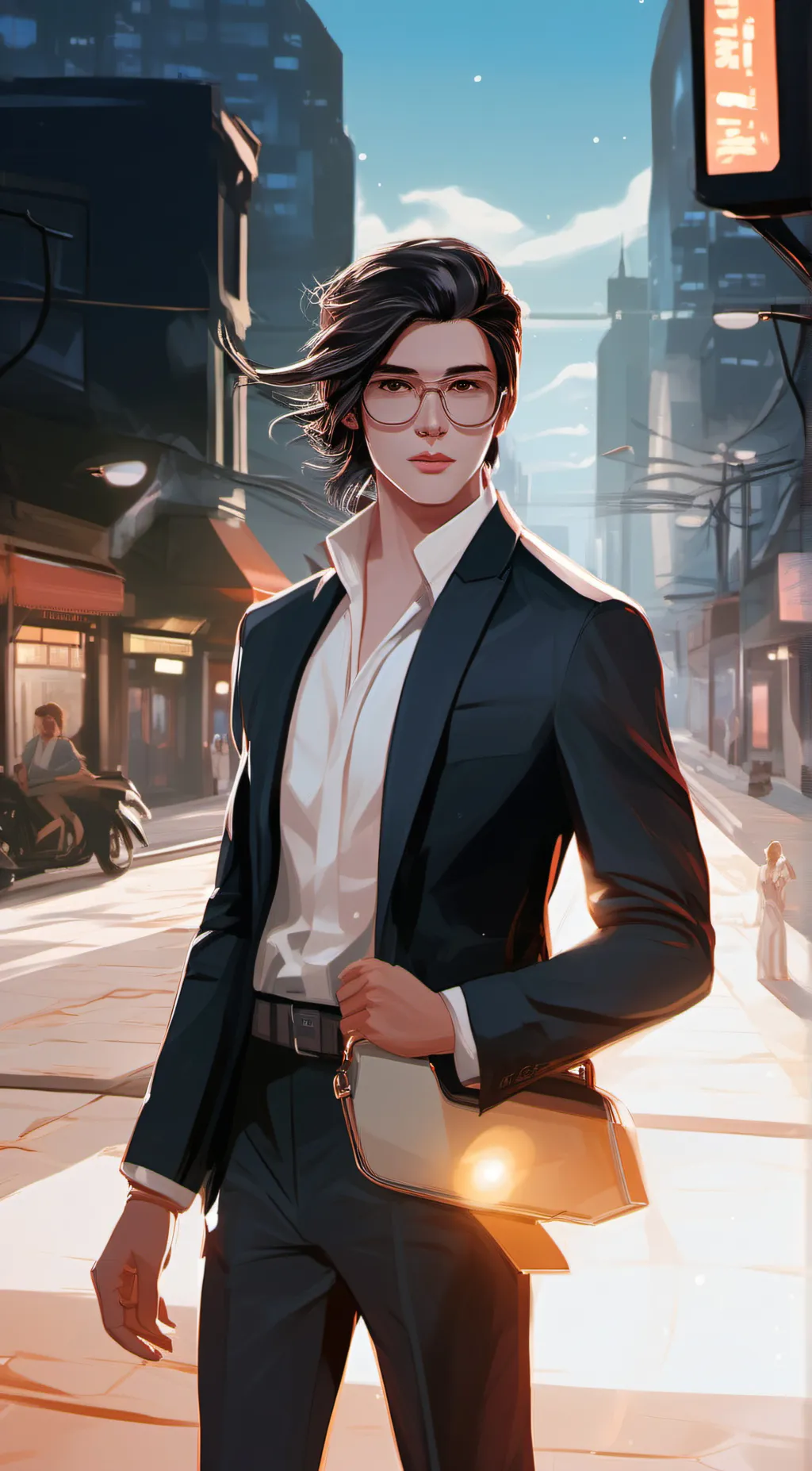 ai character: Max background