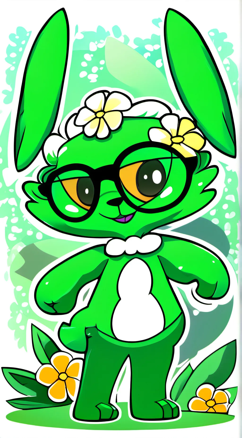 ai character: cactus background