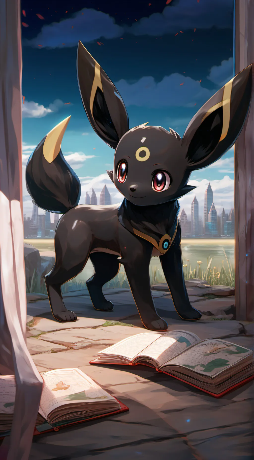 ai character: Umbreon background