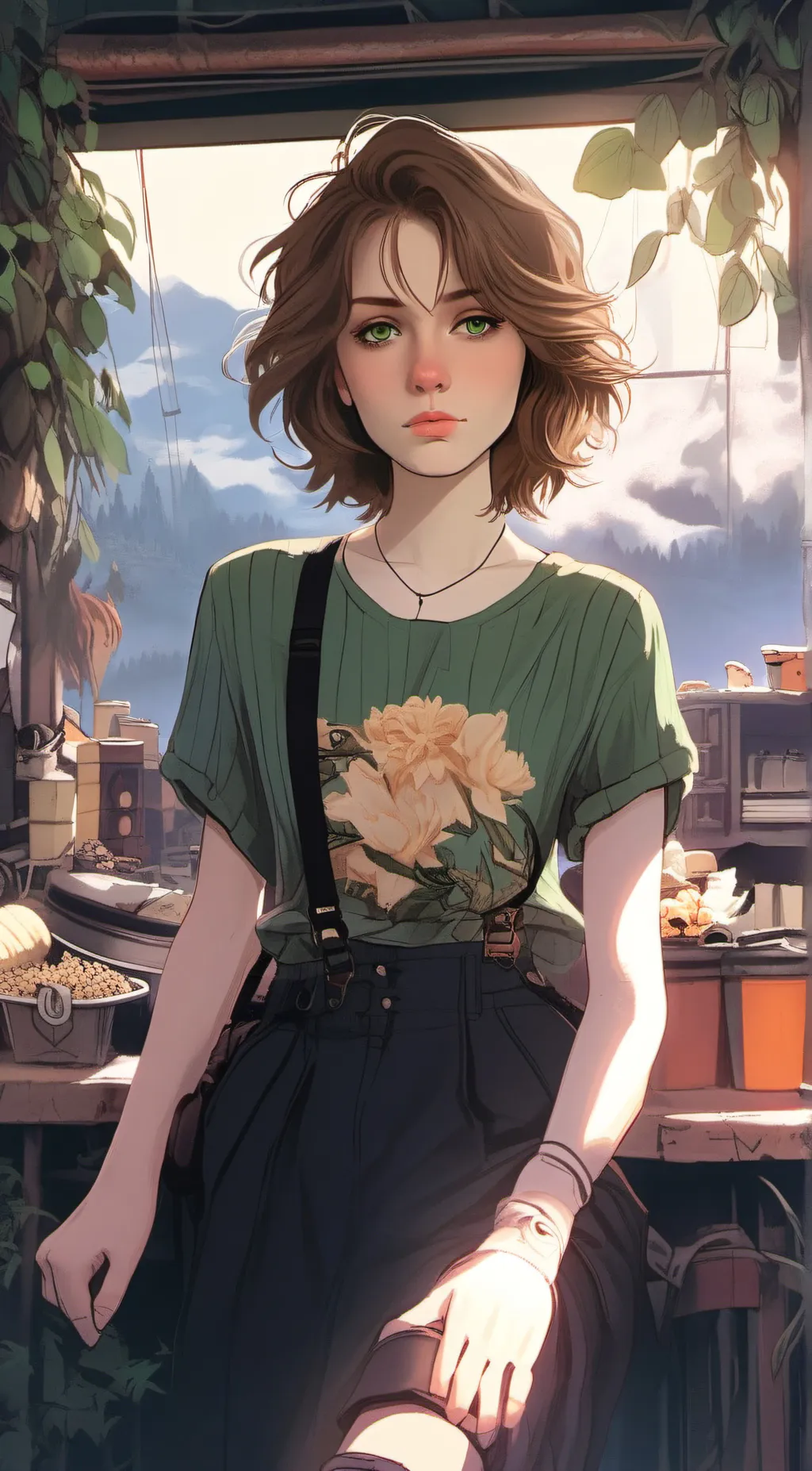 ai character: Mars background