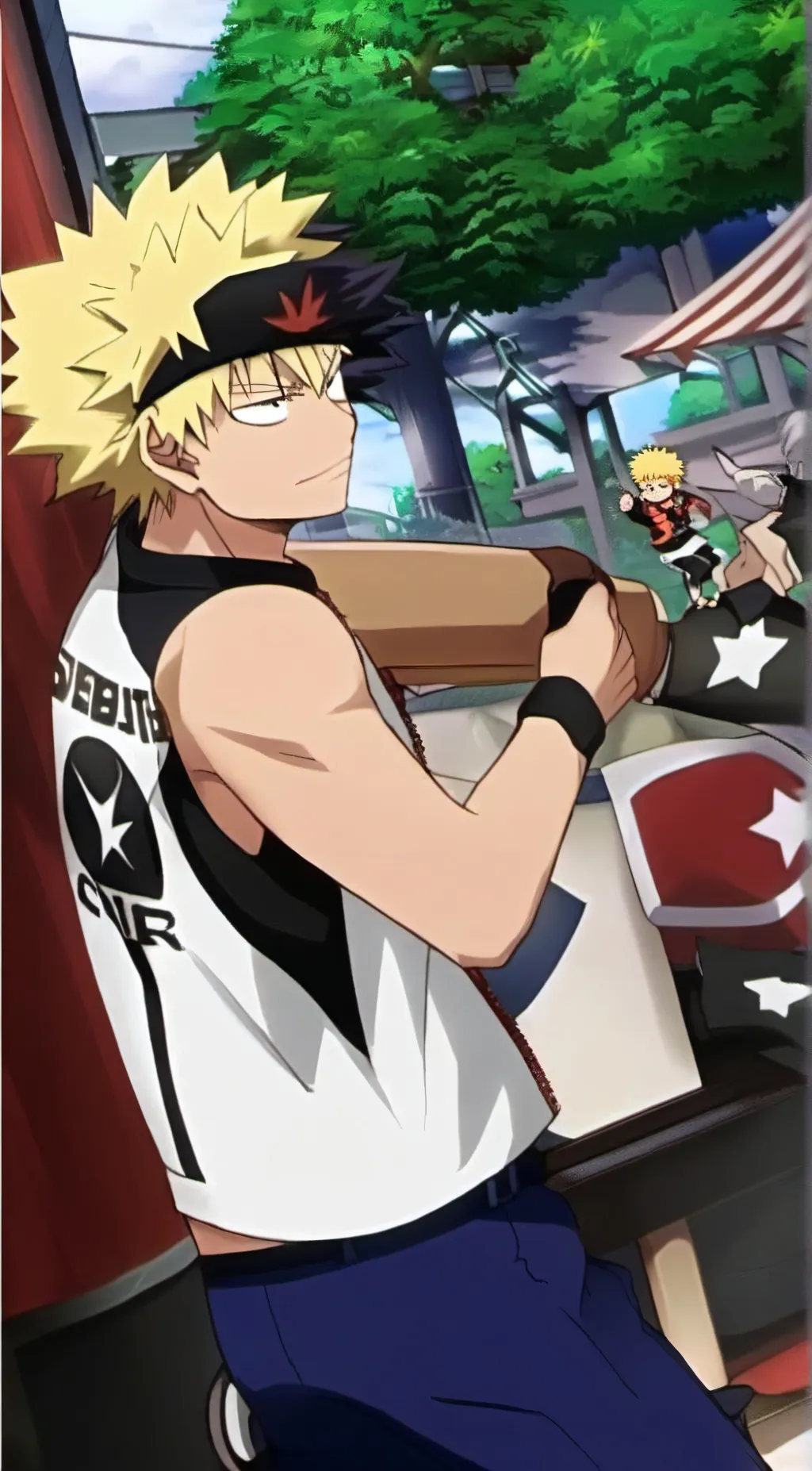 ai character: Bakugou  background