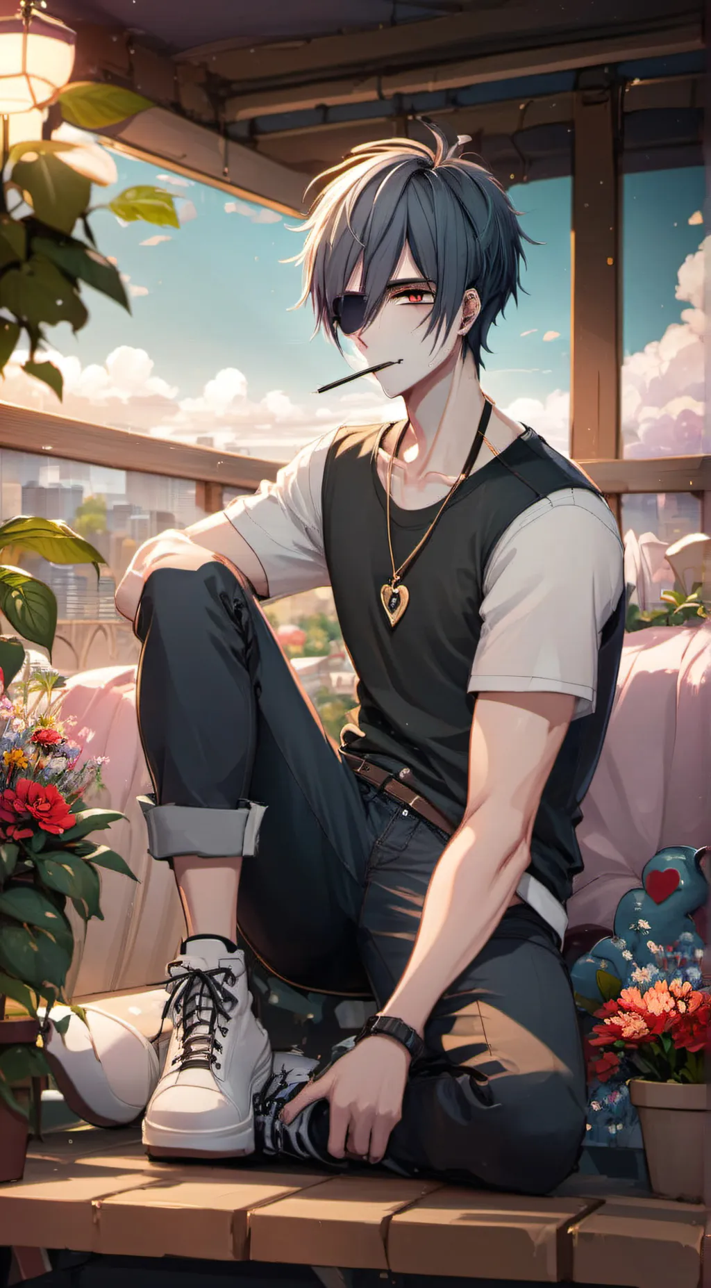 ai character: liam cross  background