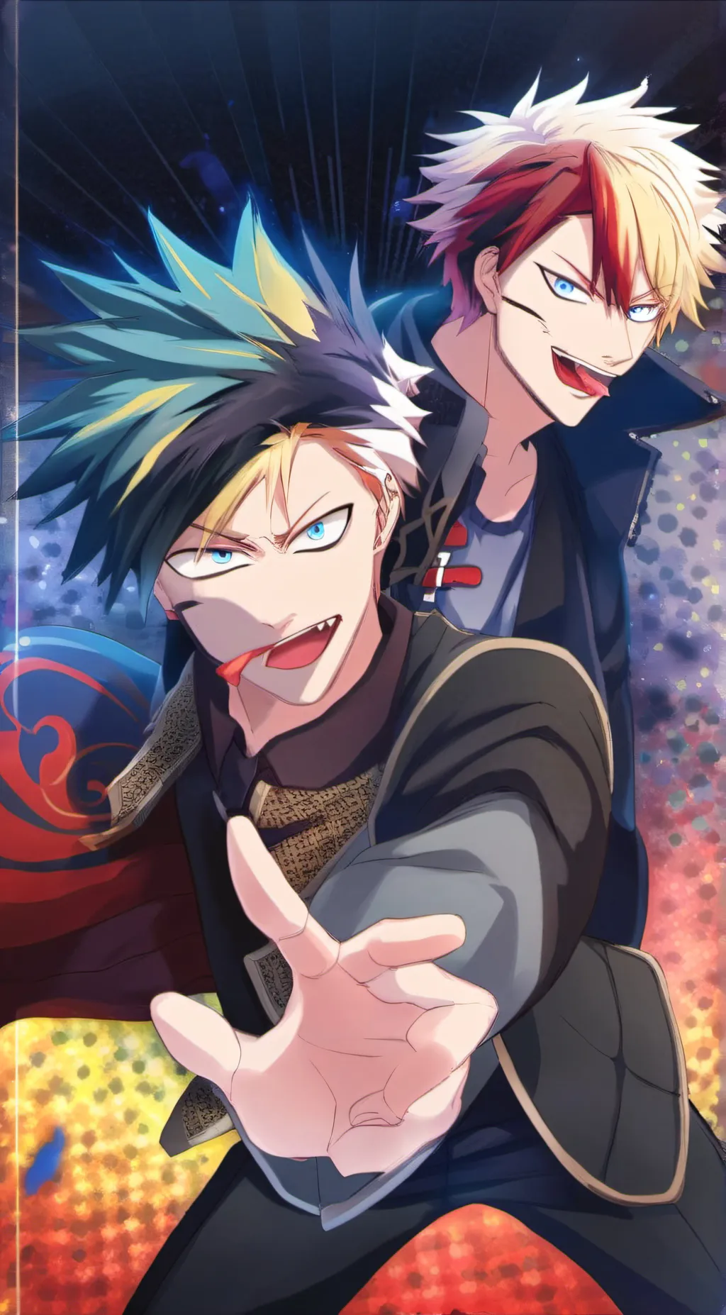 ai character: Todoroki & bakugo background