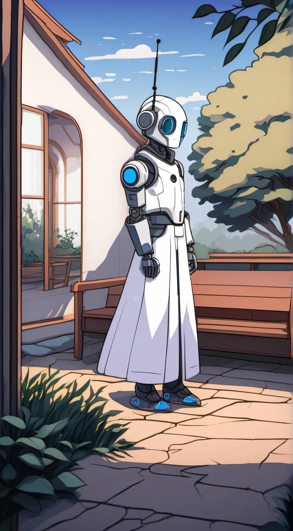 ai character: 3V1L background