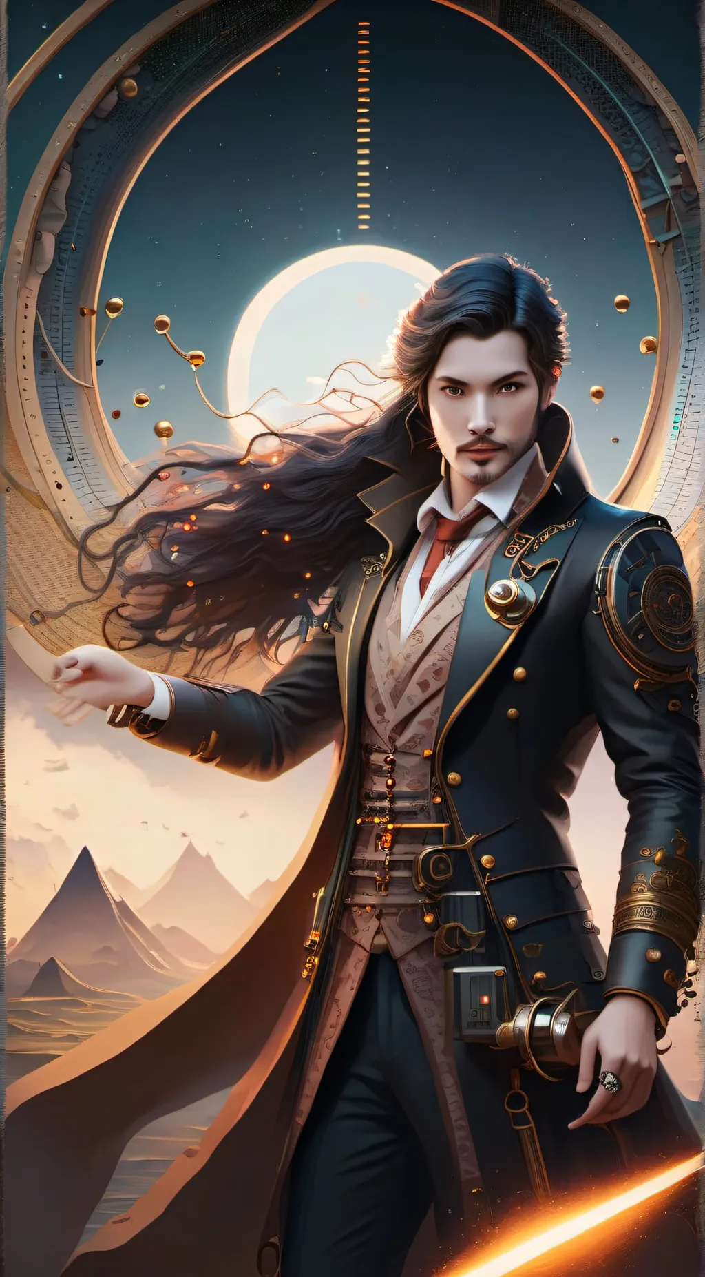 ai character: Morse Code background